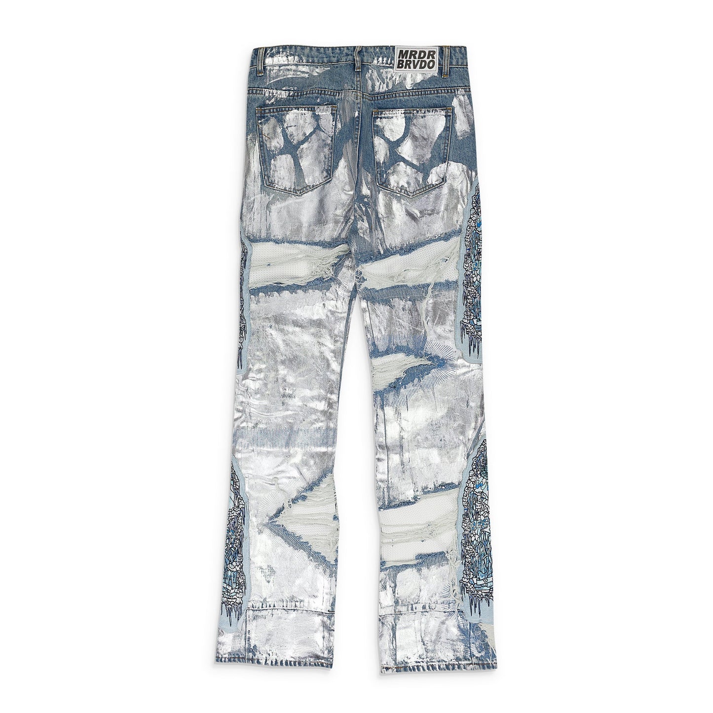 BLUE HEAVY METAL RELAXED-FIT JEANS