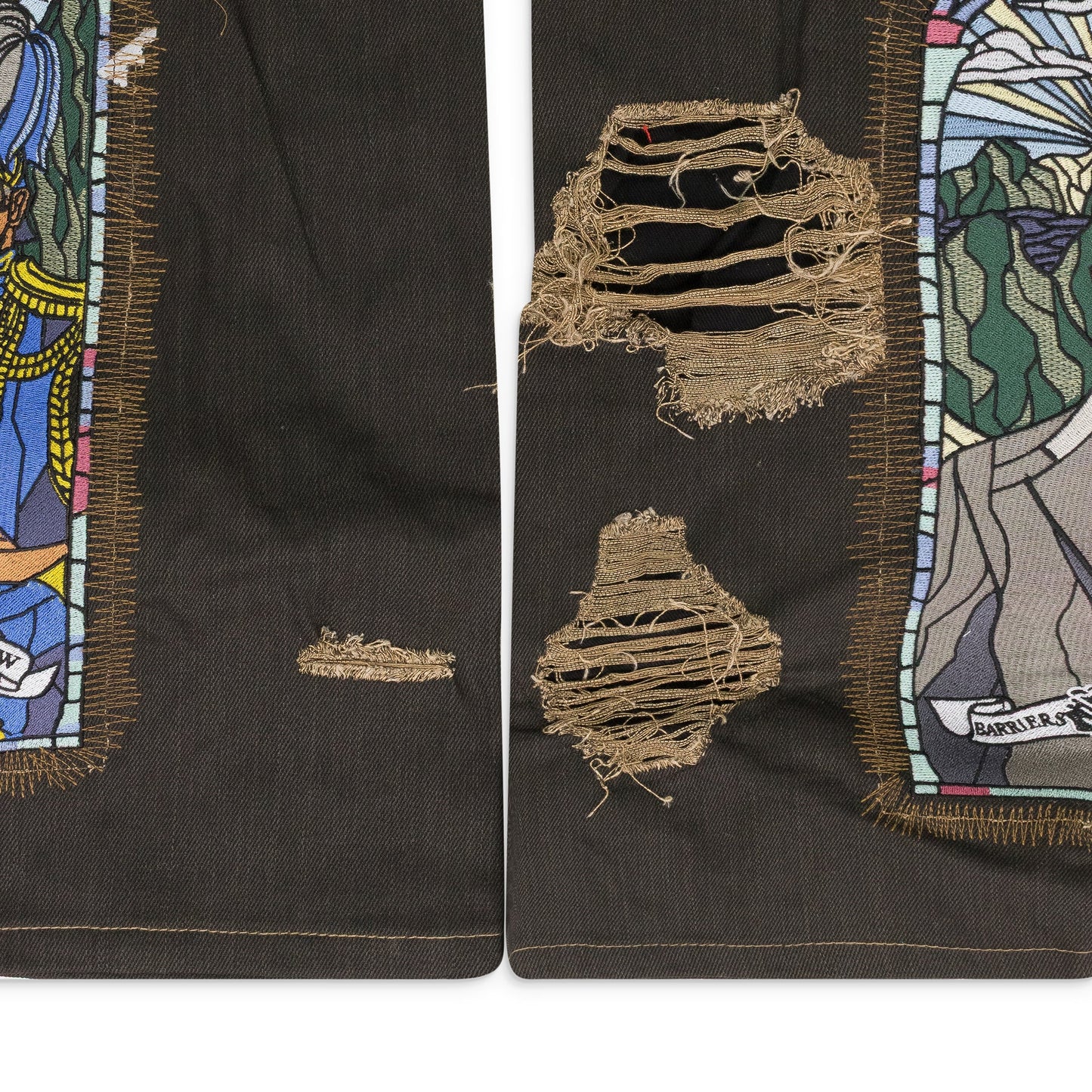 MULTICOLOR BARRIERS BOOTCUT JEANS