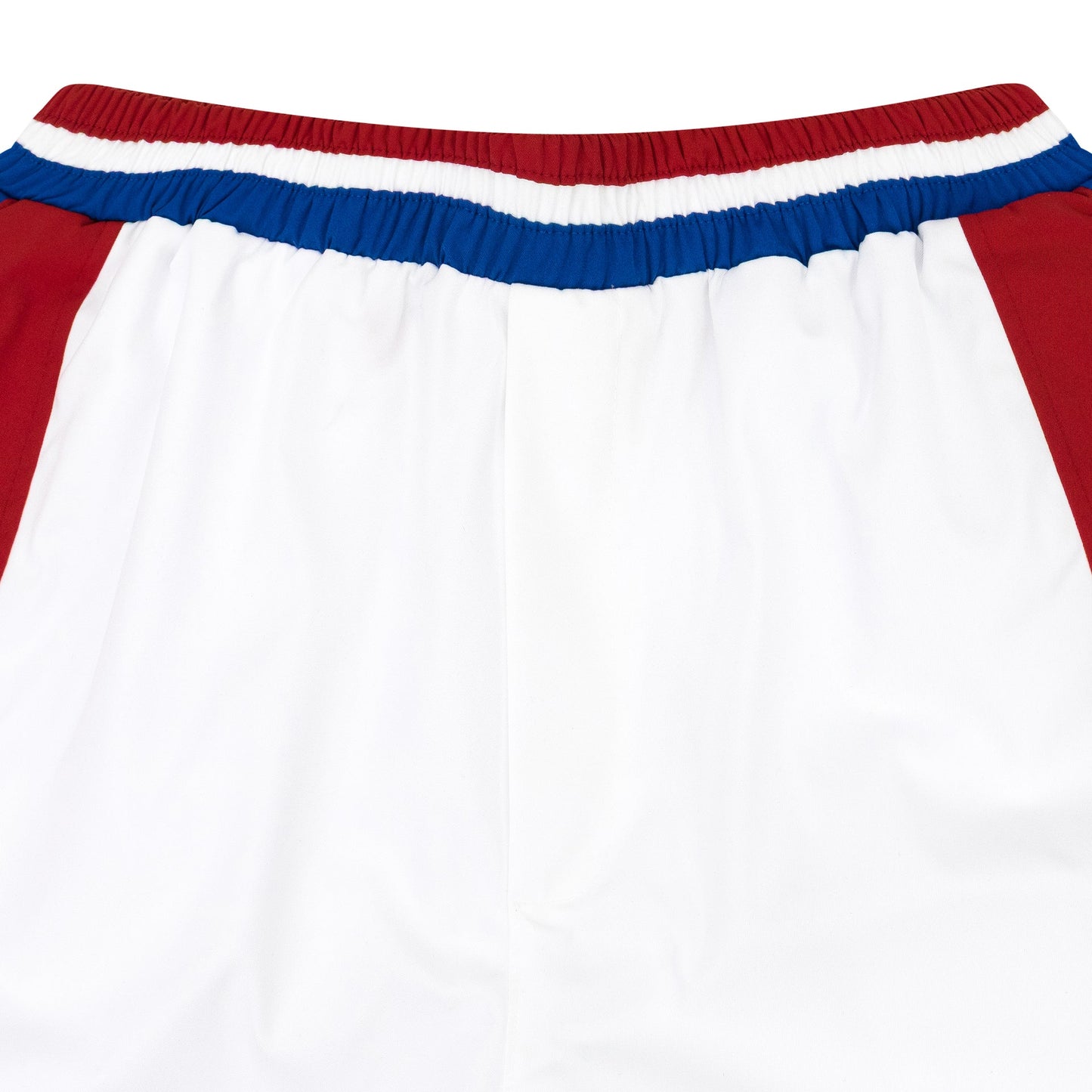 WHITE CHEVRON TRACK SHORTS