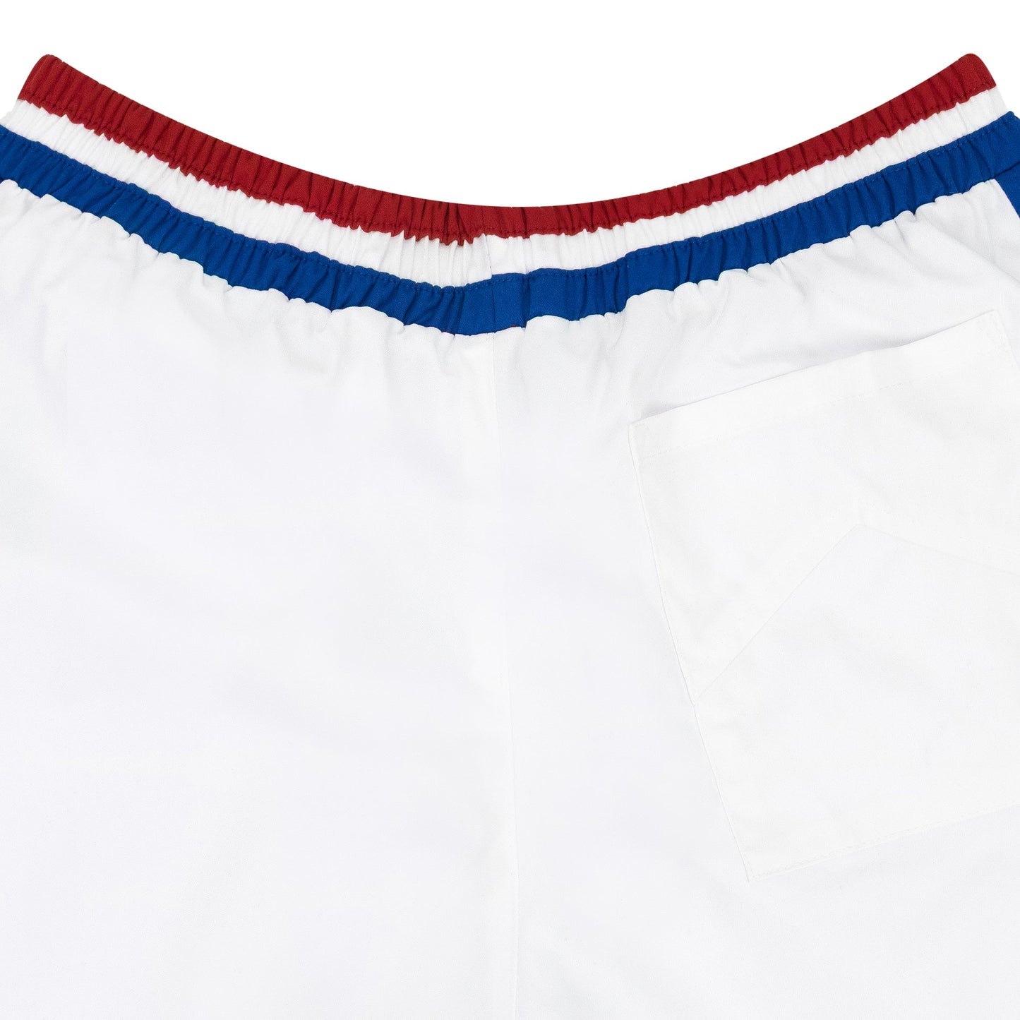 WHITE CHEVRON TRACK SHORTS