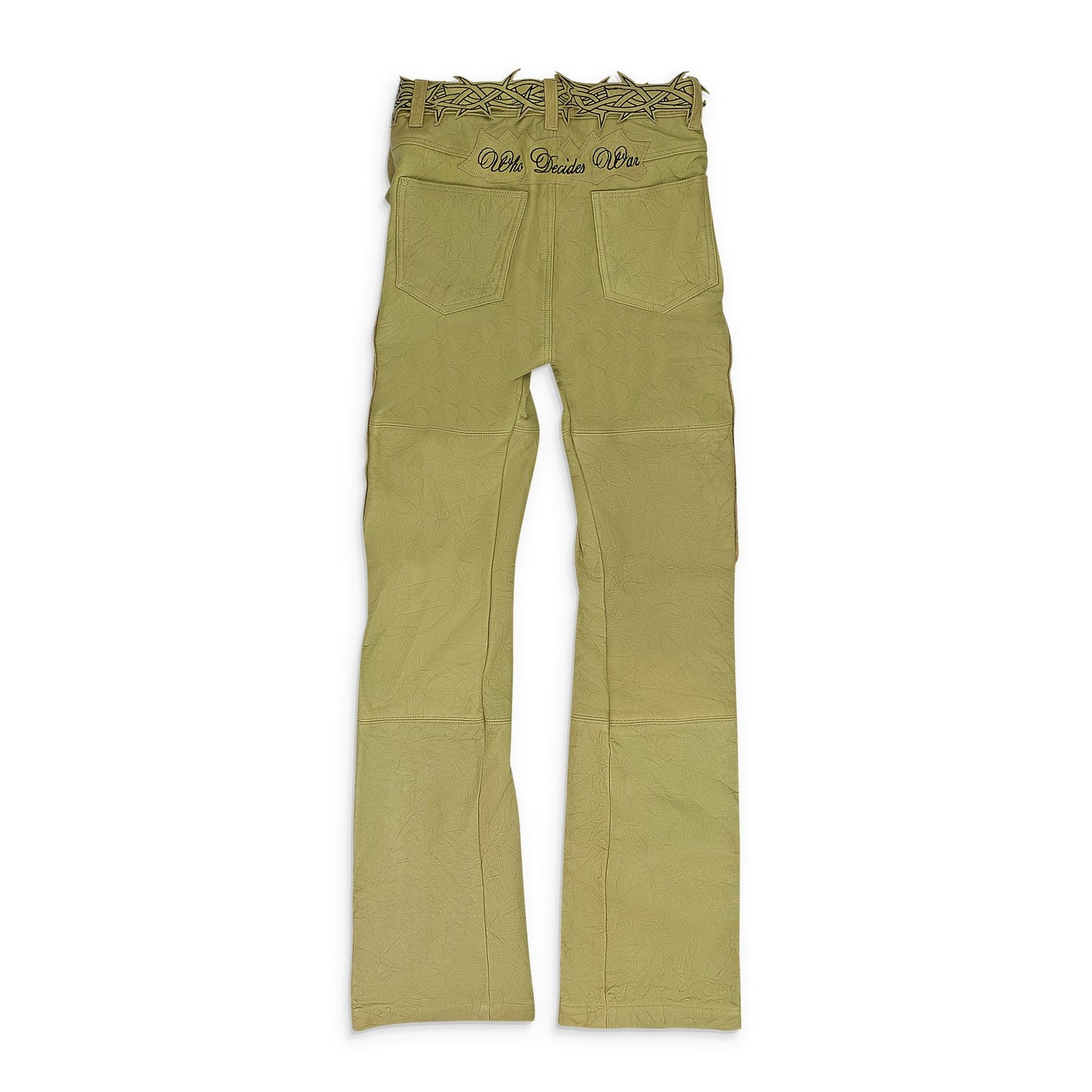TAN GARDEN GLASS THORNED PANTS