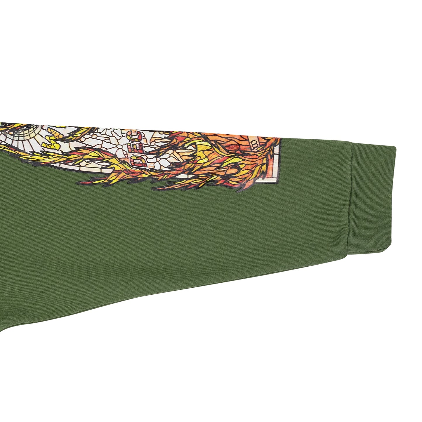 GREEN FLAME GLASS HOODIE