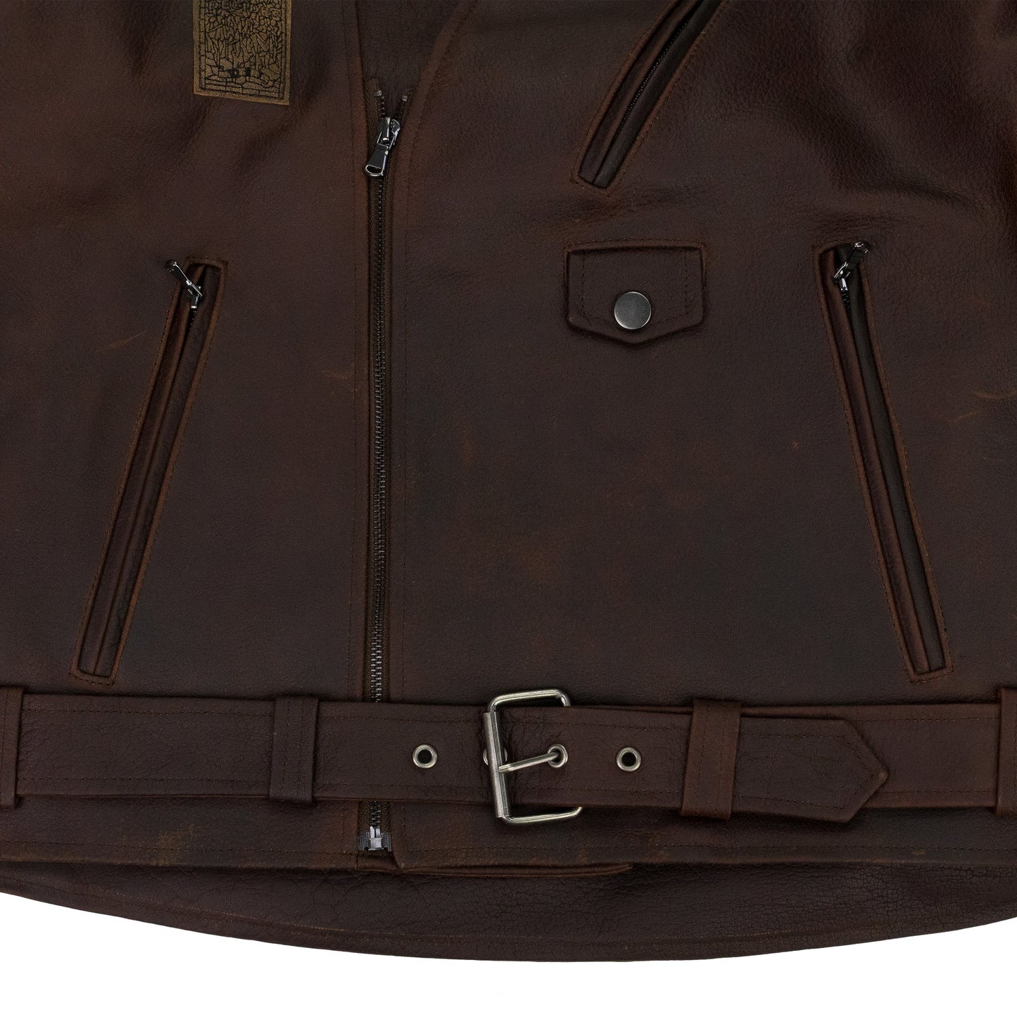 BROWN PERFECTO LEATHER JACKET