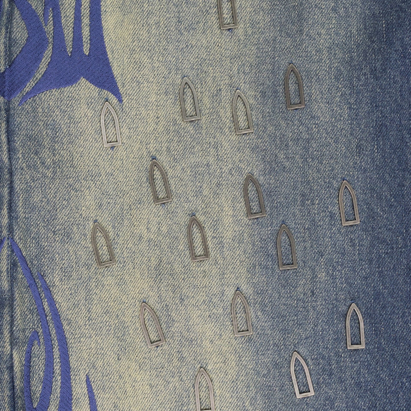 INDIGO WINGED LOGO BOOTCUT JEANS