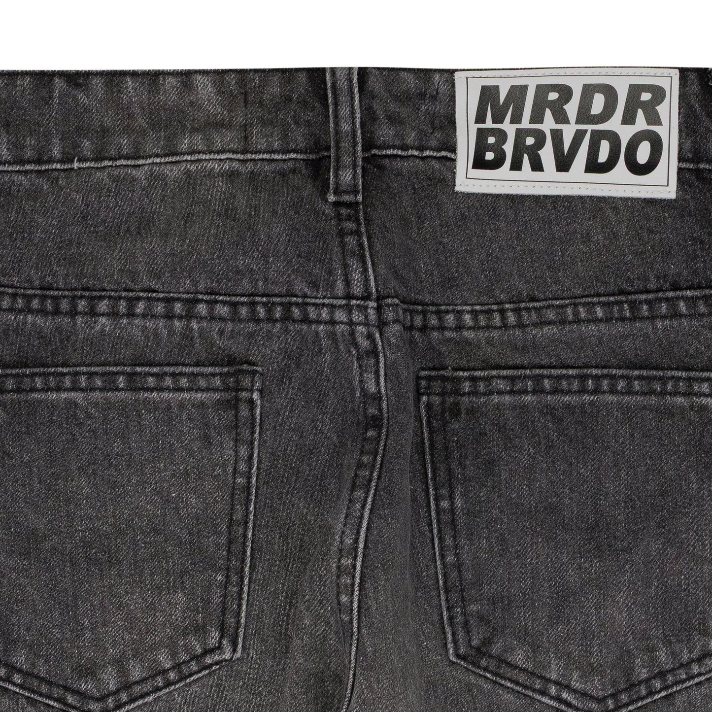 BLK CENTRALIZED HARDWARE STRAIGHT-FIT JEANS