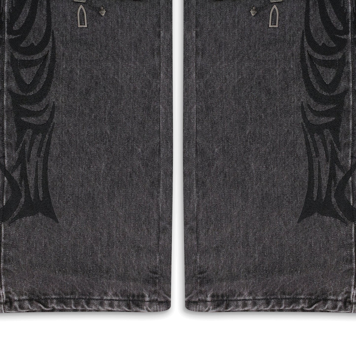 BLK CENTRALIZED HARDWARE STRAIGHT-FIT JEANS