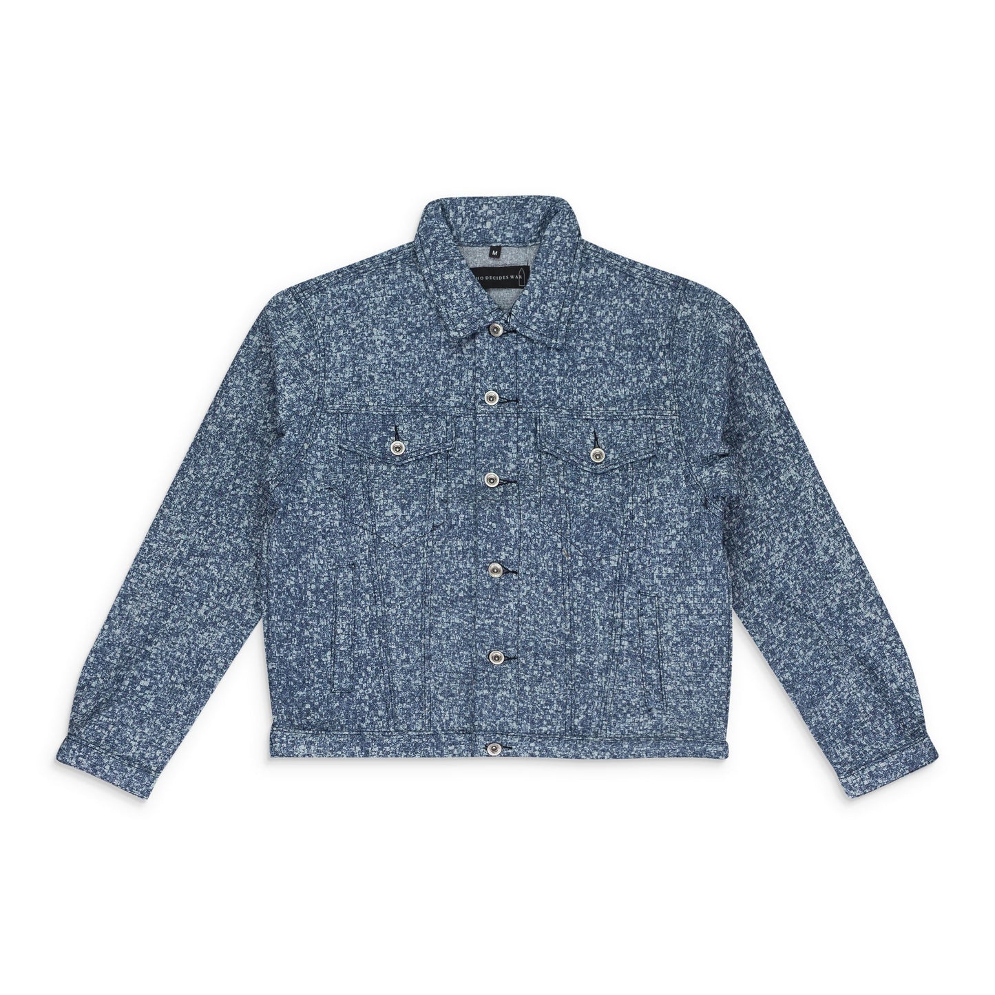 INDIGO WOVEN TRUCKER JACKET