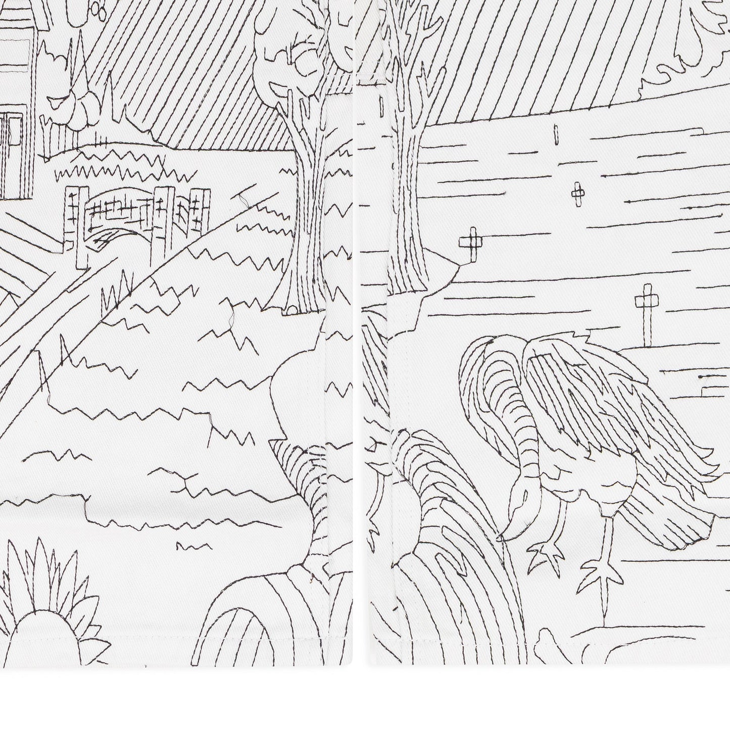 WHITE DUALITY STRAIGHT-FIT JEANS