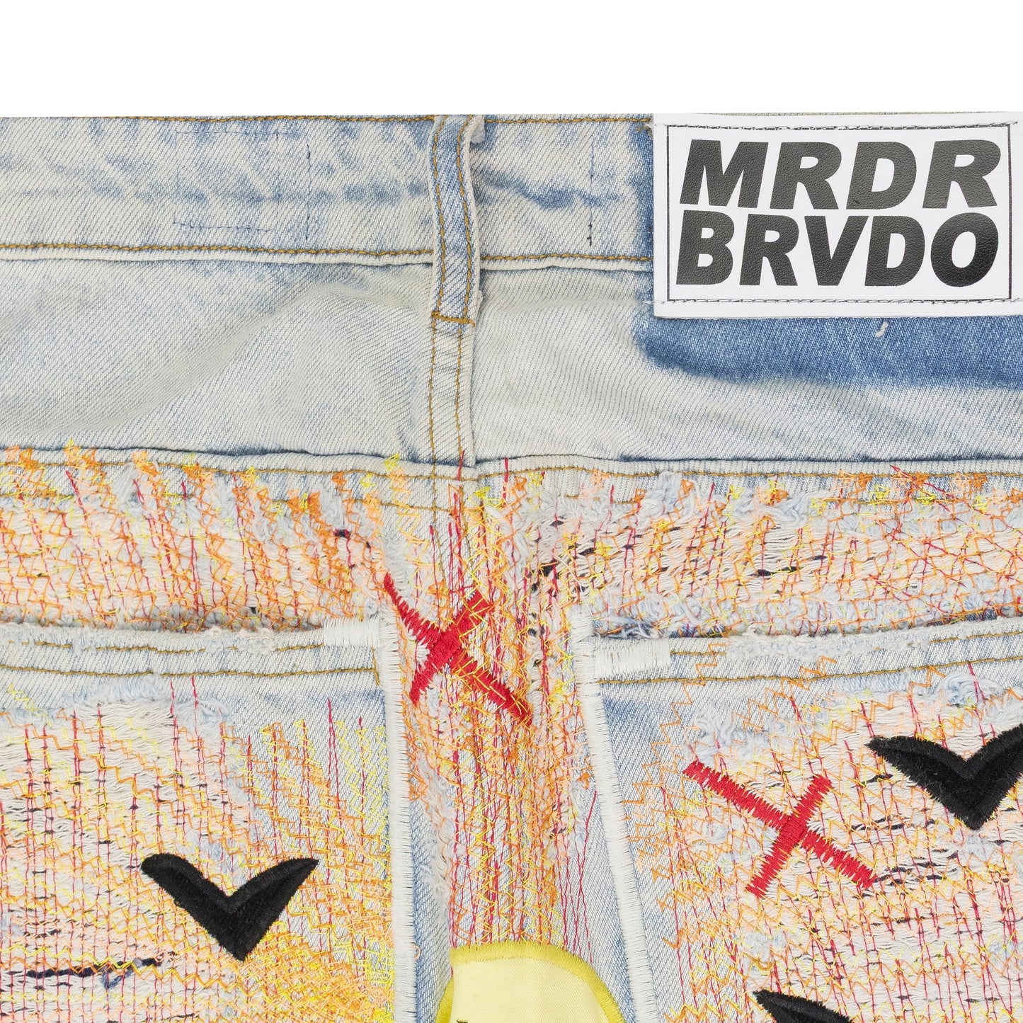 MULTI PALE SEABOARD STRAIGHT-FIT JEANS