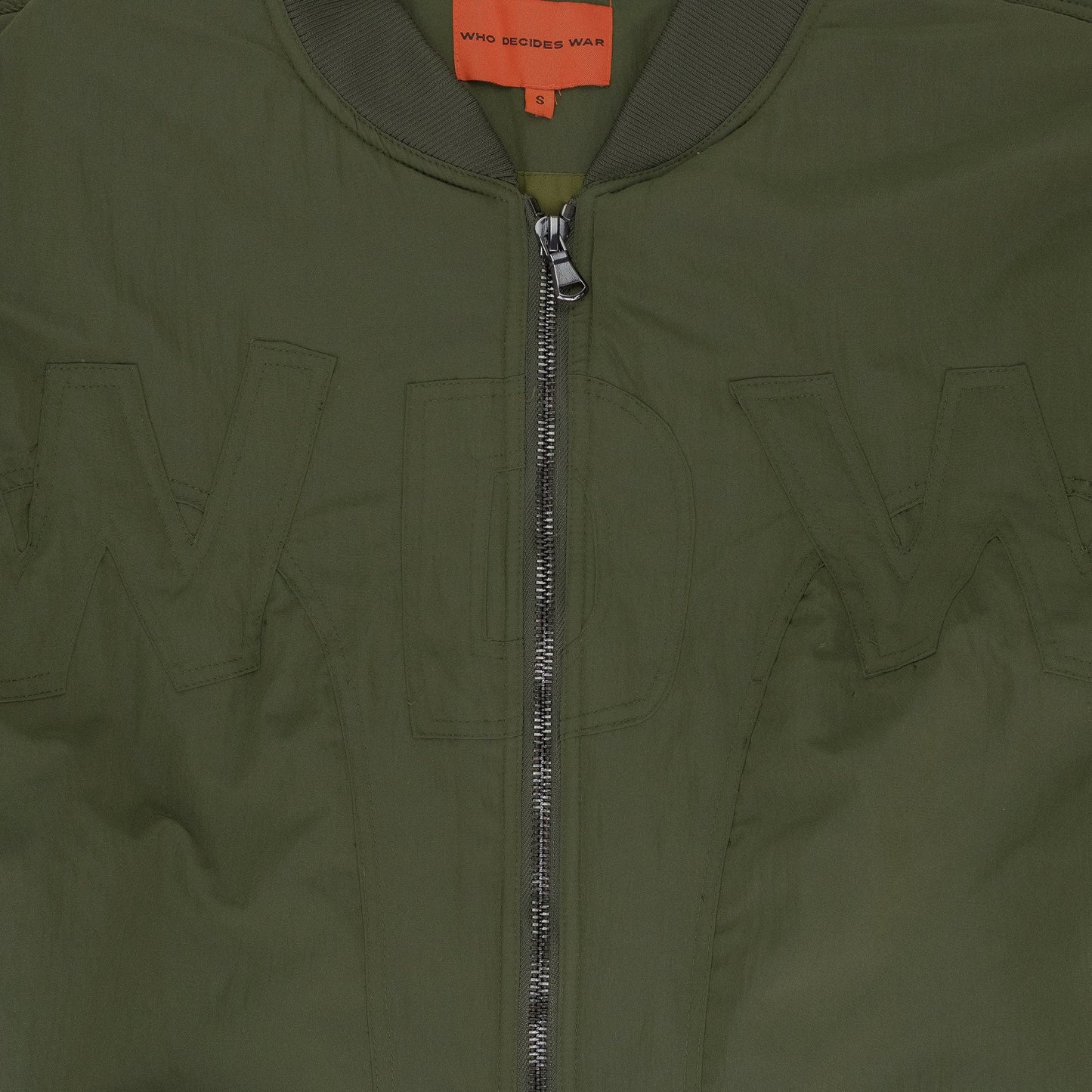 GREEN CUTOUT BOMBER