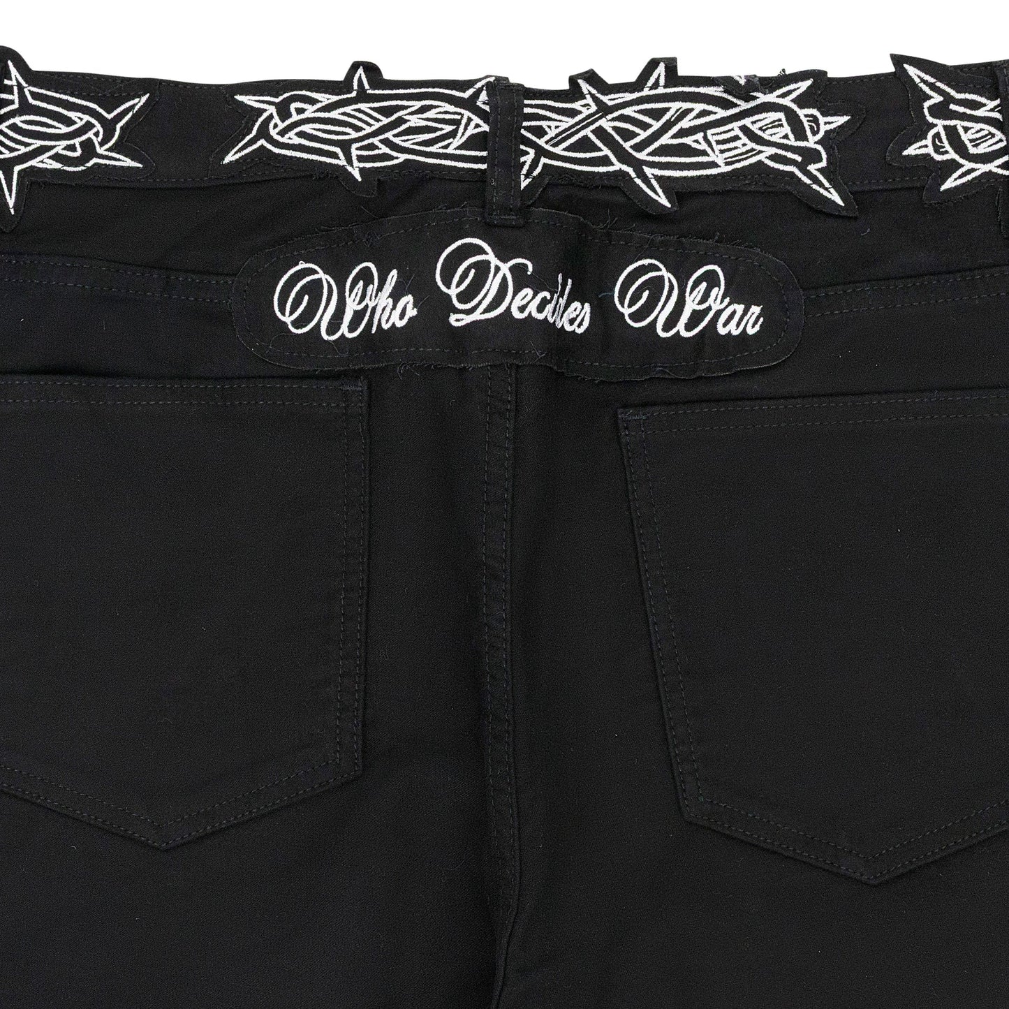 BLACK THORNED DAY PANTS
