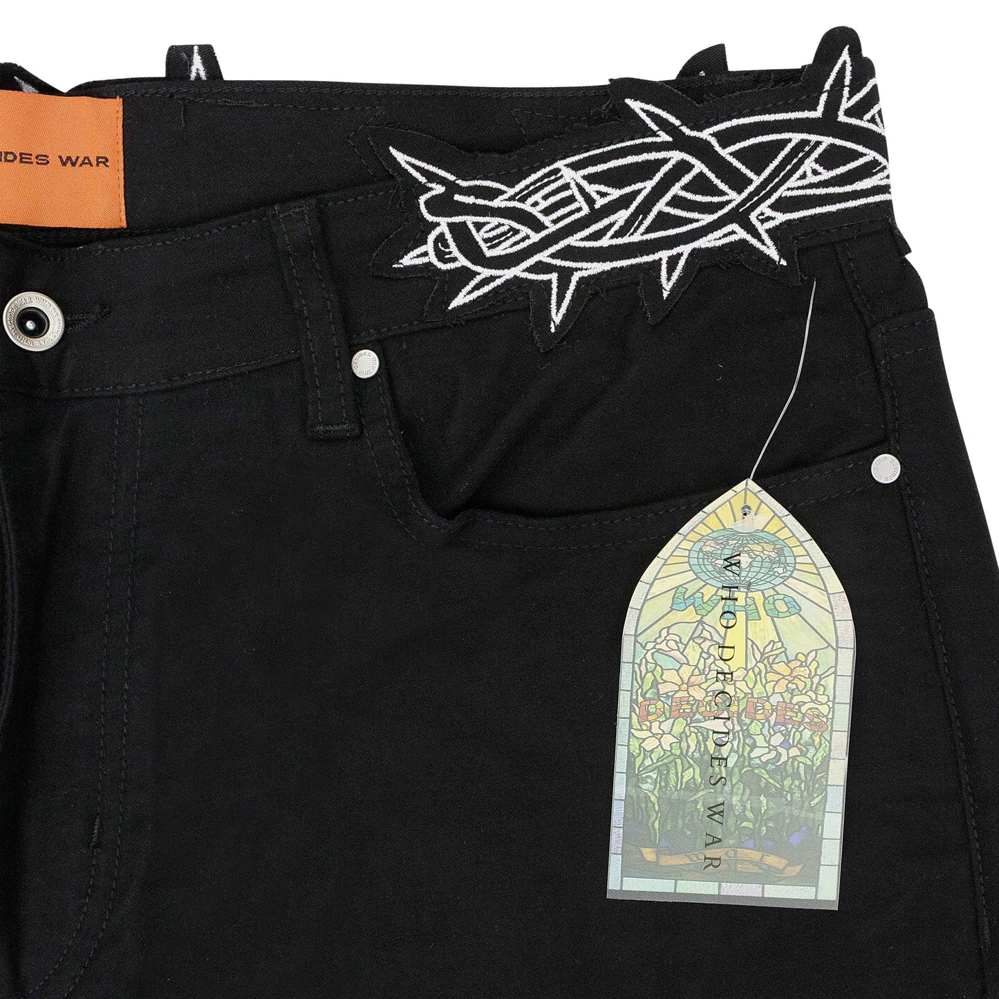 BLACK THORNED DAY PANTS