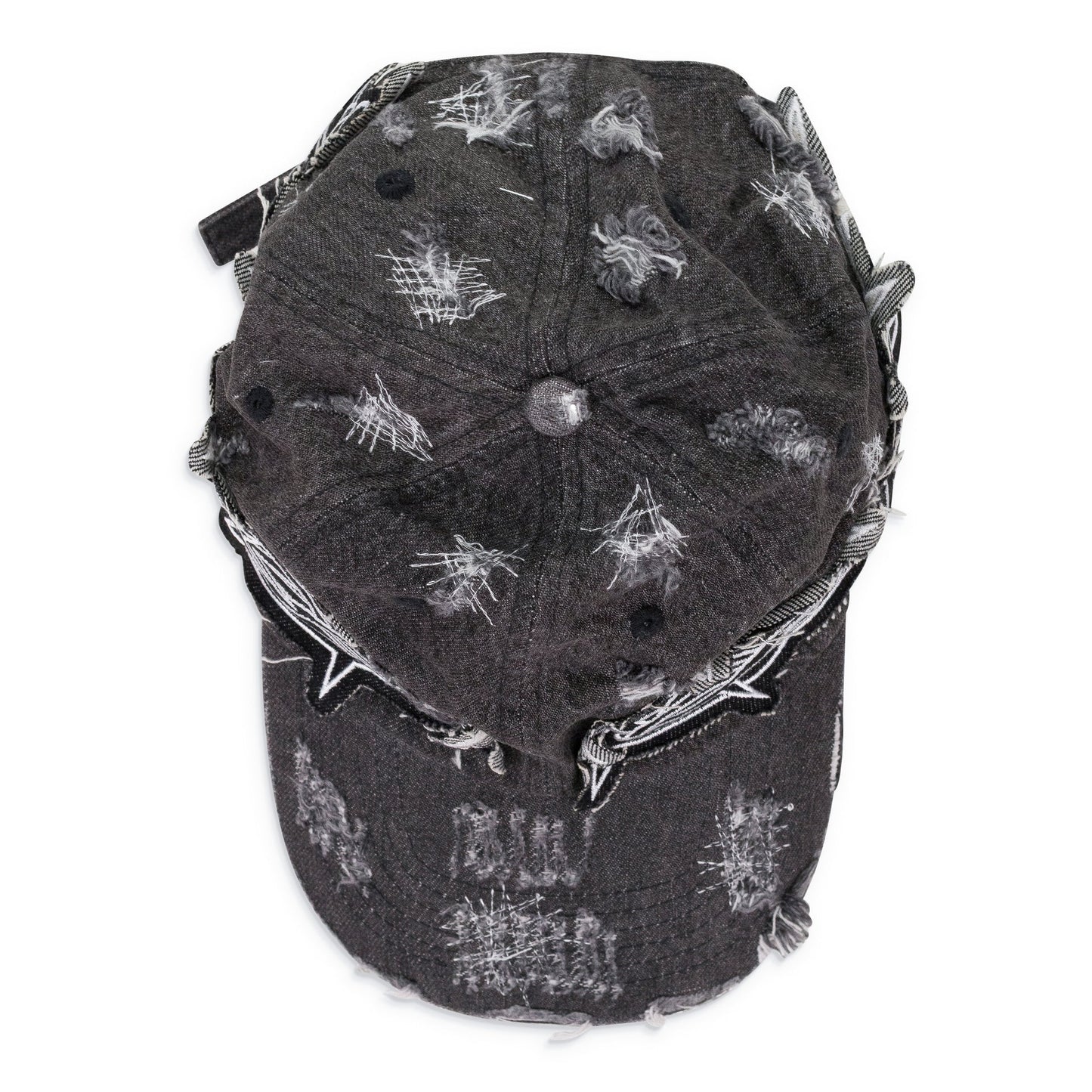 BLACK THORNED BASEBALL CAP