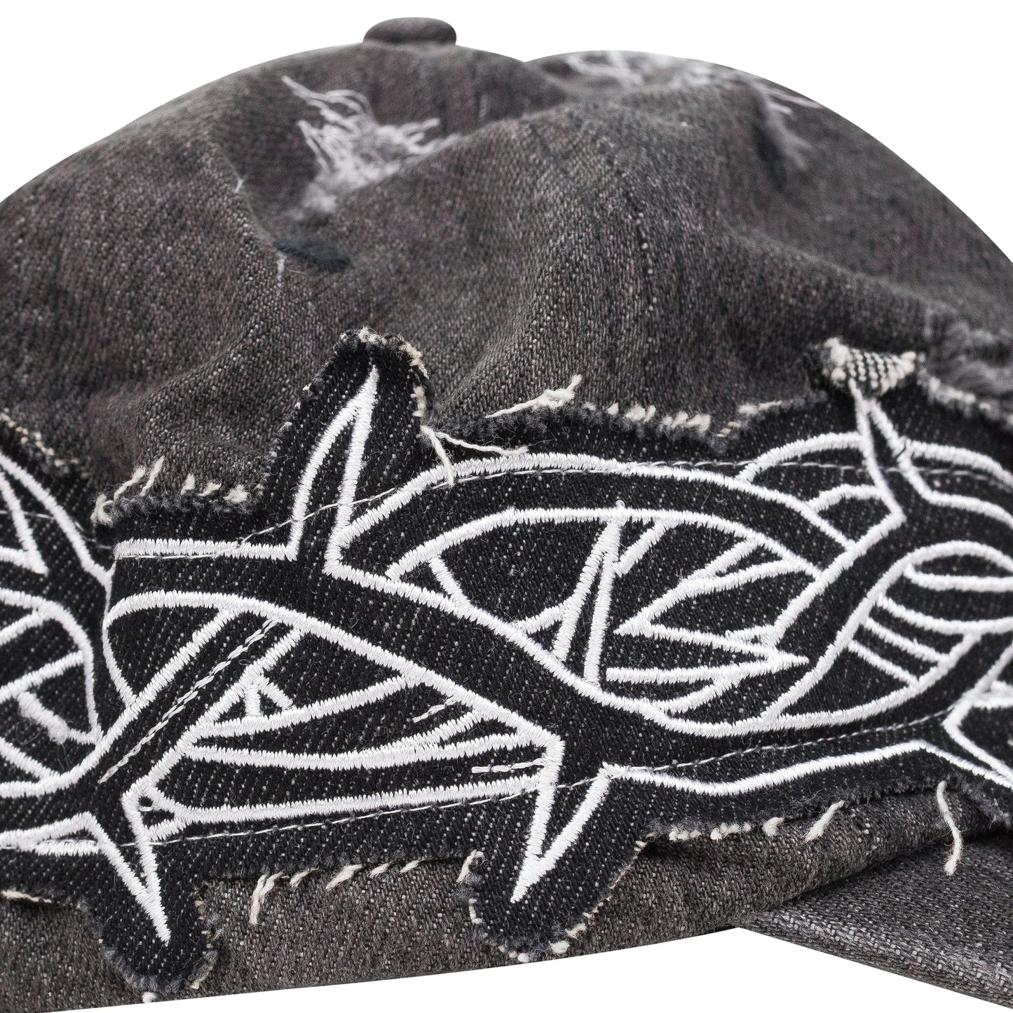 BLACK THORNED BASEBALL CAP