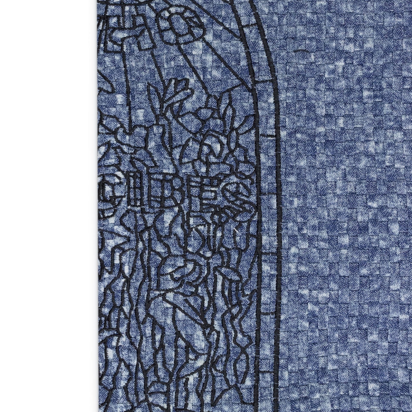 INDIGO WOVEN TRUCKER TROUSERS