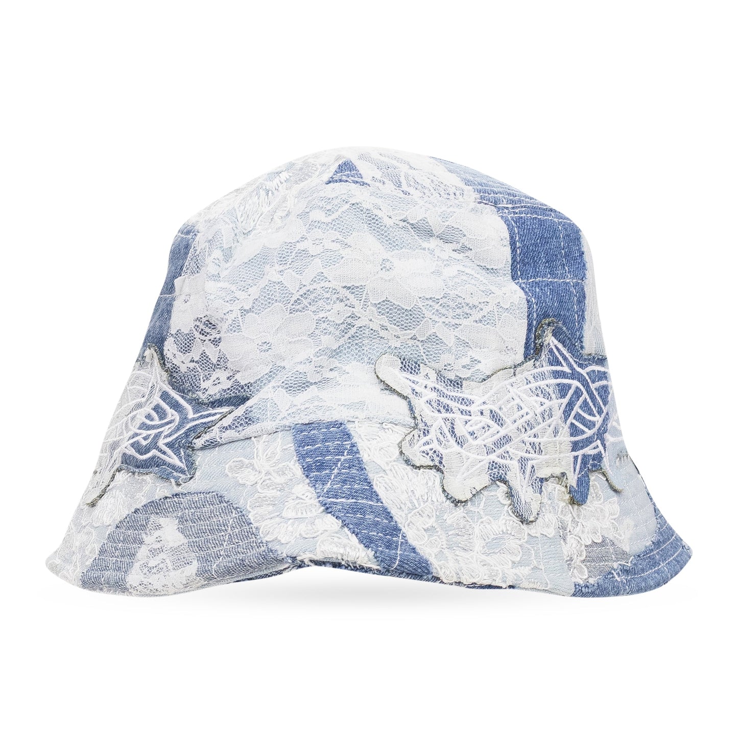 BLUE THORN WRAPPED GRID BUCKET HAT