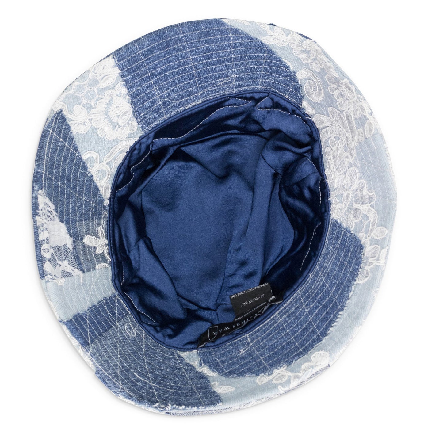 BLUE THORN WRAPPED GRID BUCKET HAT