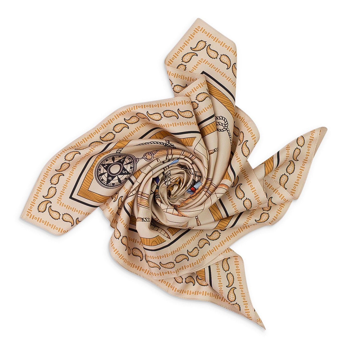 MULTICOLOR NAUTICA PRINTED SCARF