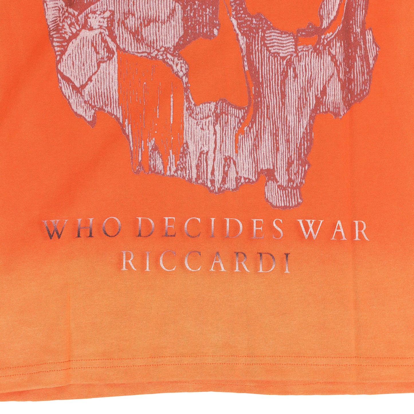 ORANGE SKULL T-SHIRT