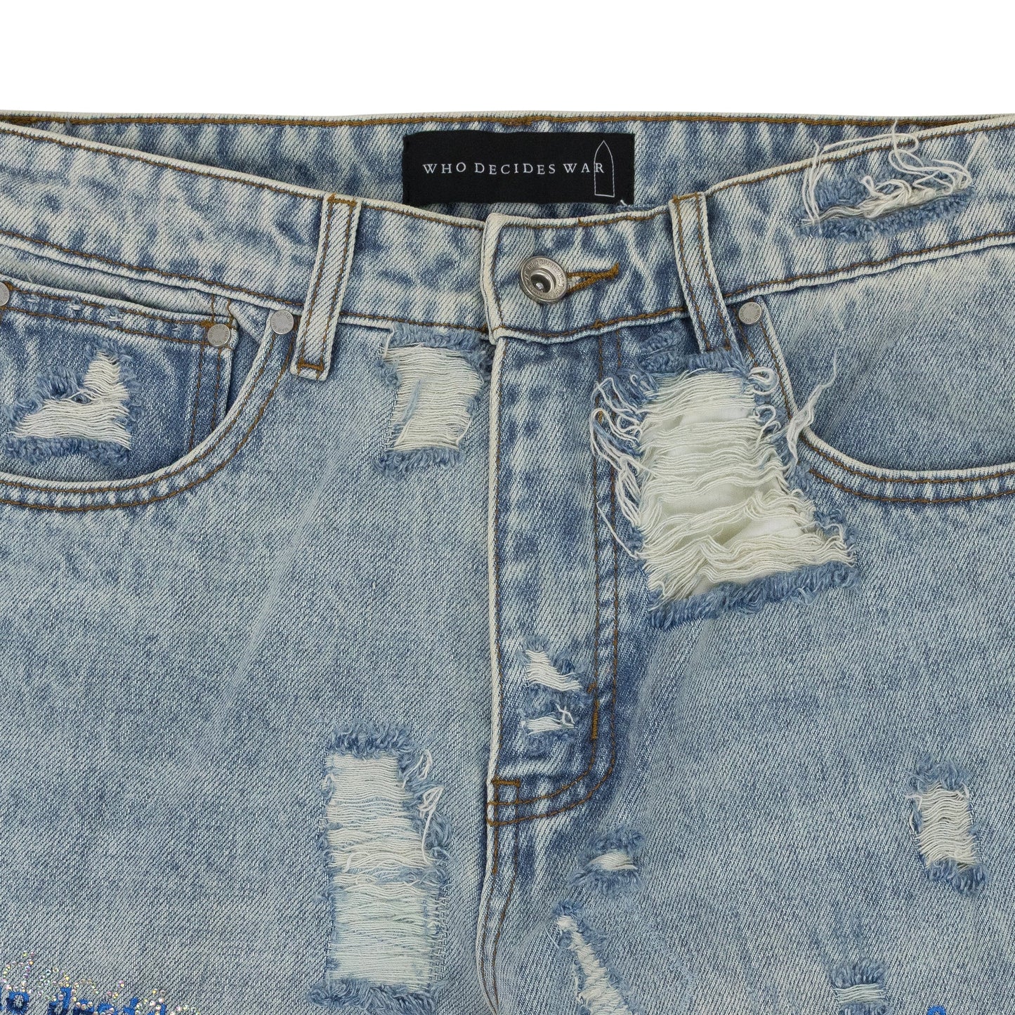 BLUE ROYGBIV STRAIGHT-FIT JEANS