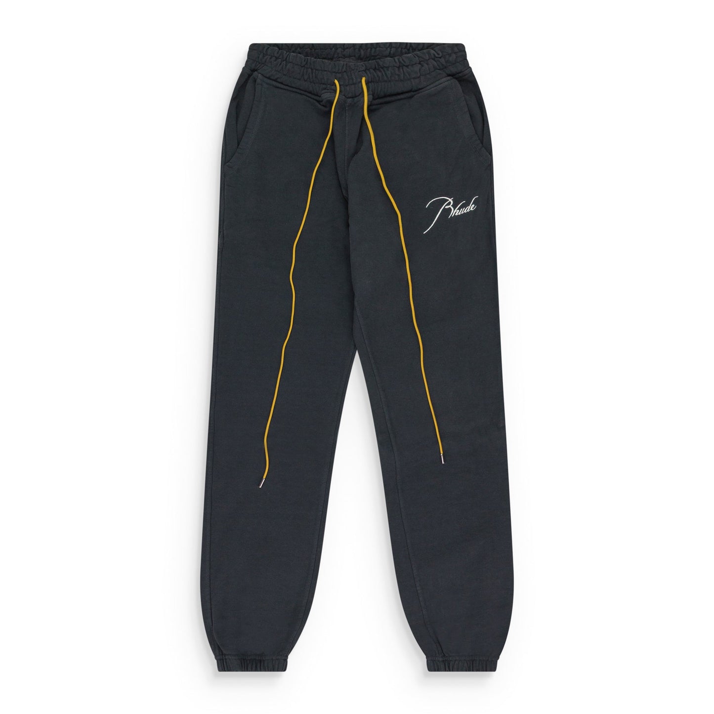 BLACK TERRY SWEATPANTS
