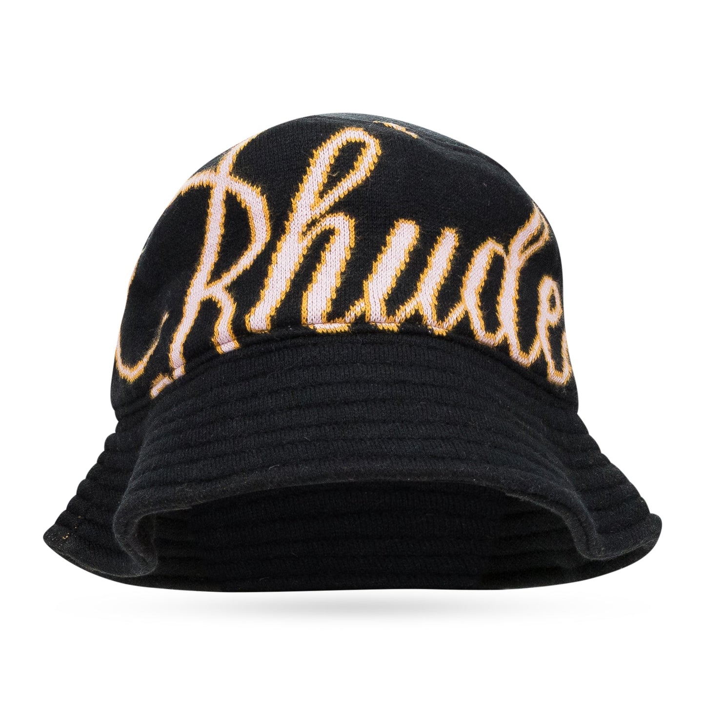 BLACK GP SCRIPT BUCKET HAT