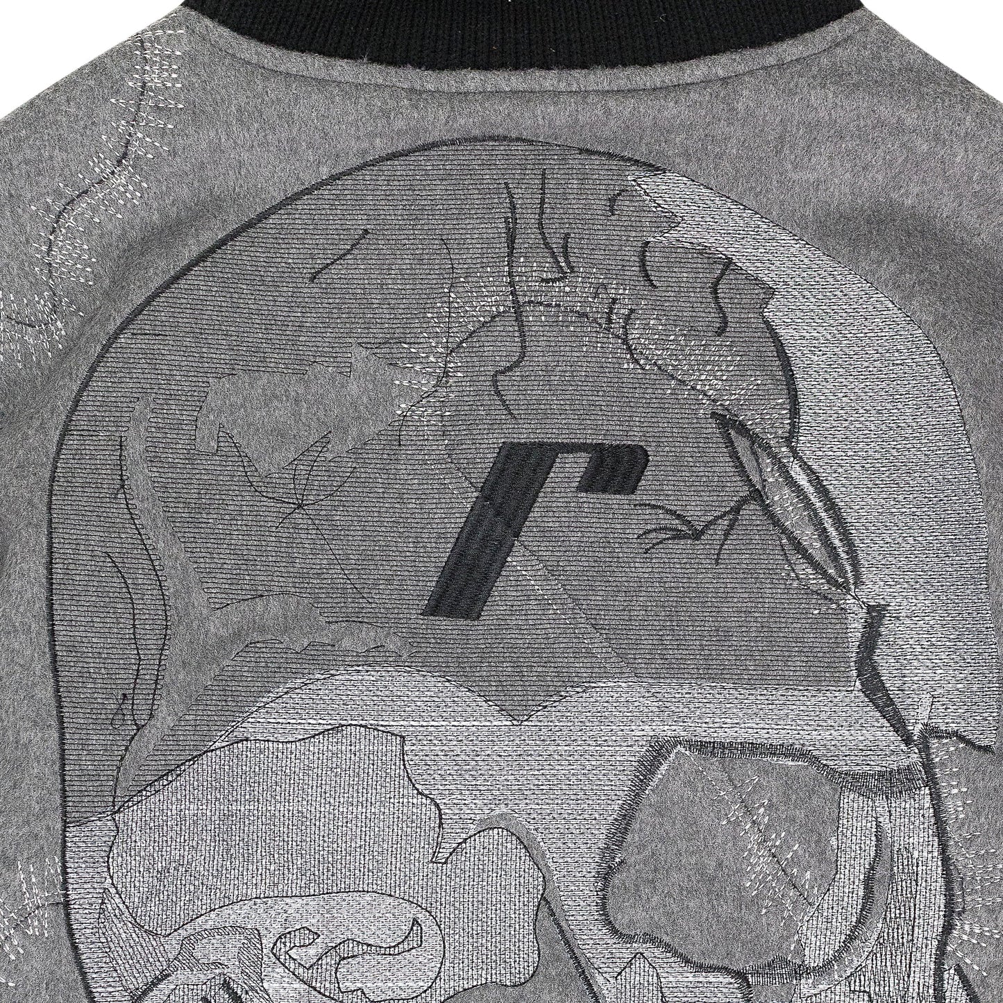 GRAY NAMESAKE VARSITY JACKET
