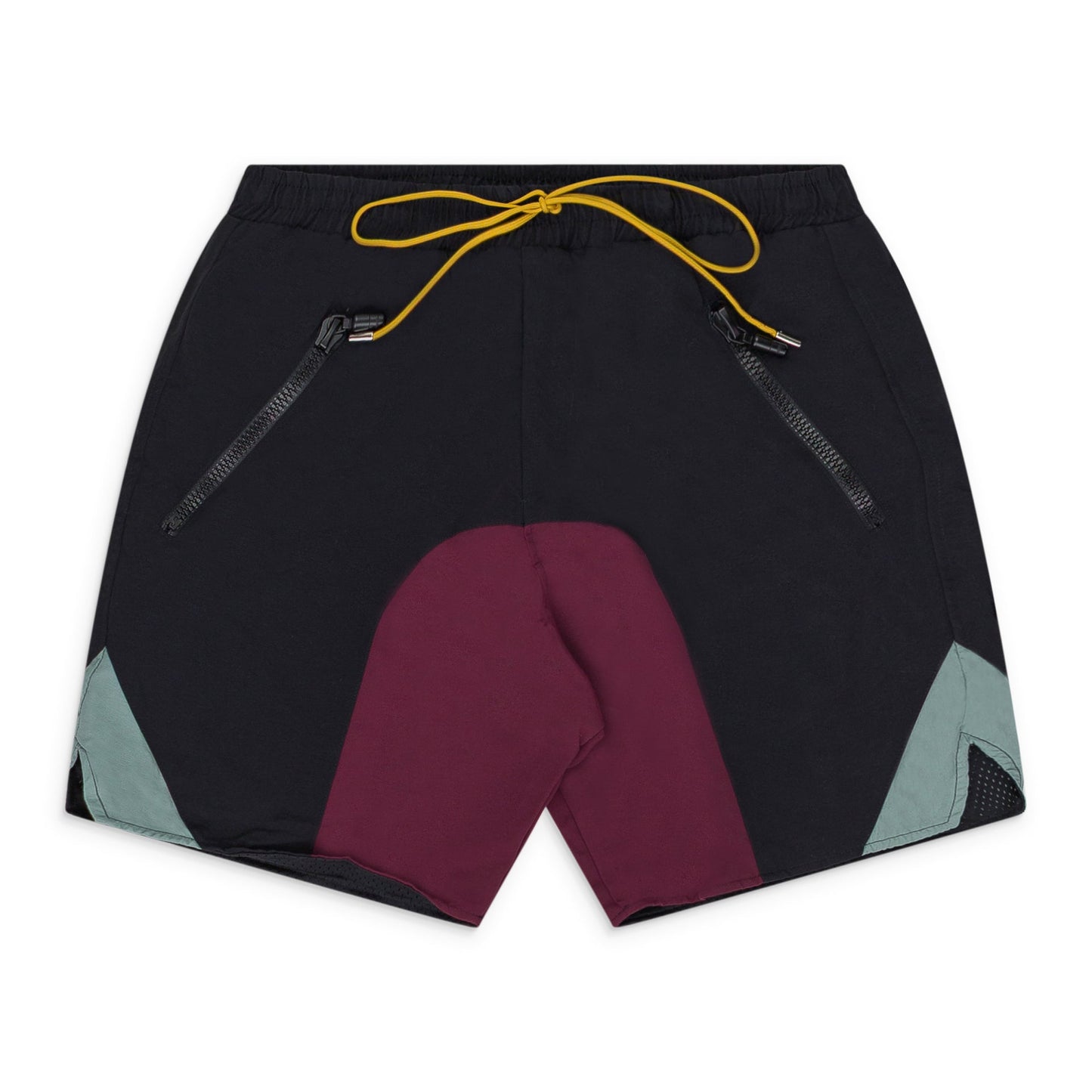 BLACK PANEL SHORTS