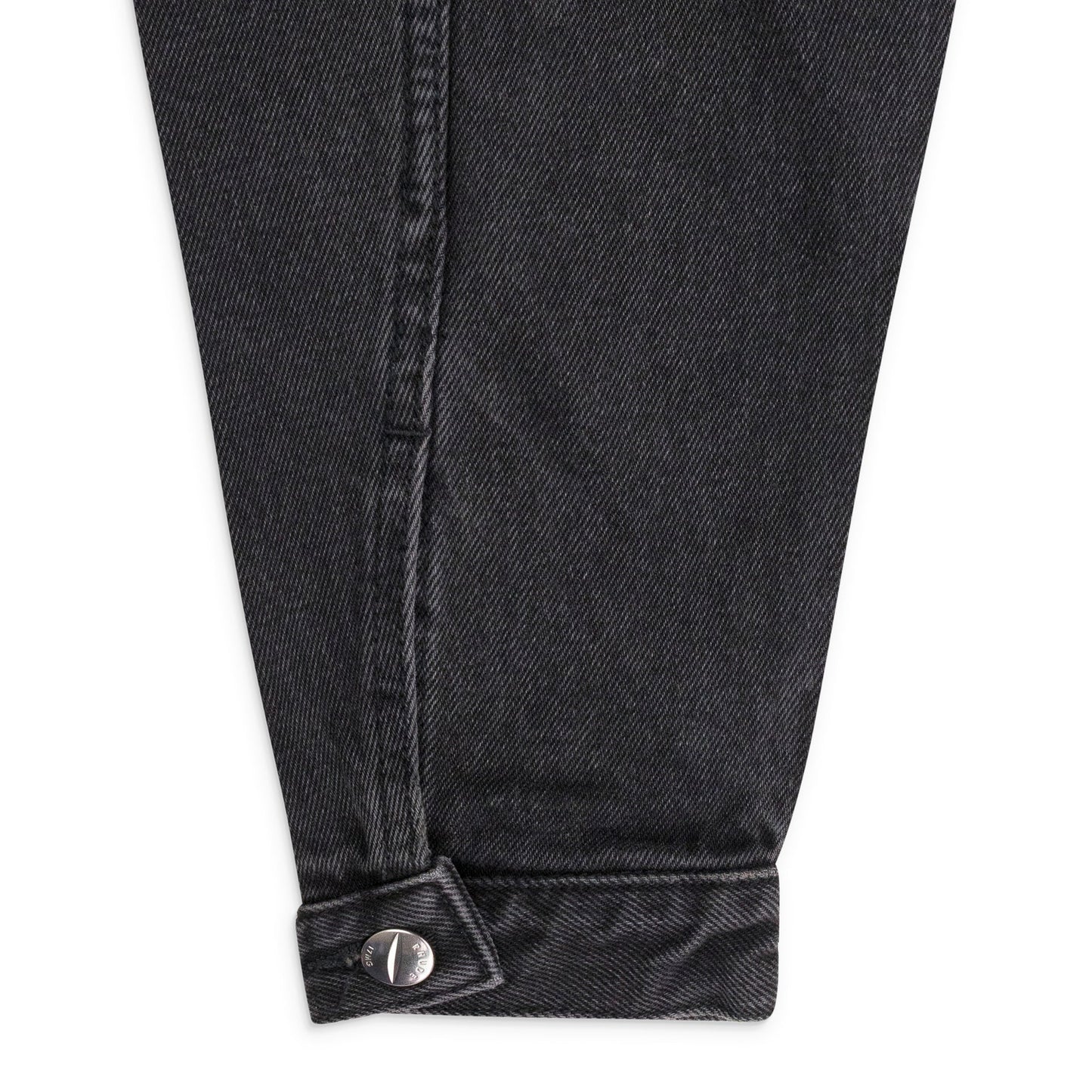 BLACK OVERSIZED DENIM TRUCKER JACKET