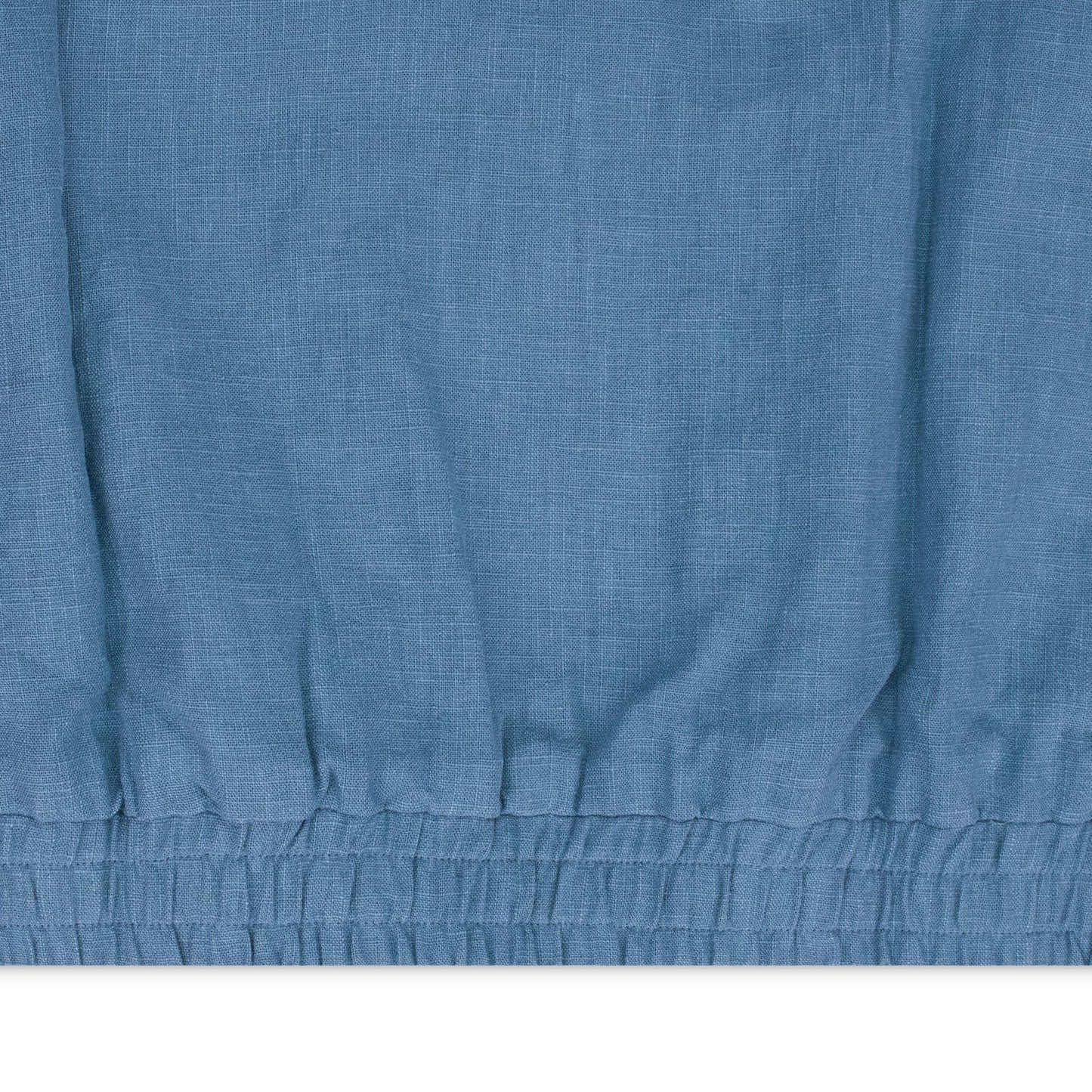 BLUE LINEN FLIGHT FIELD JACKET