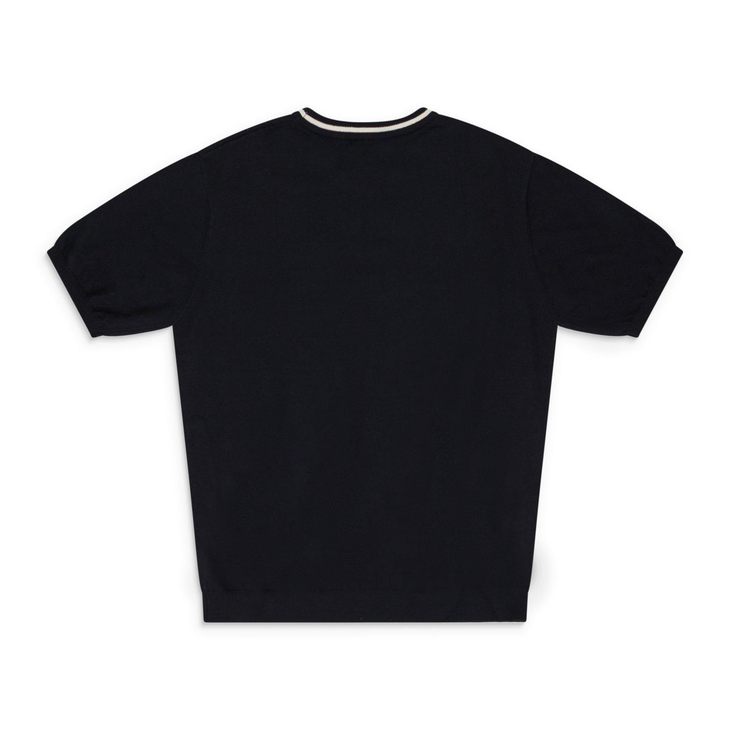 BLACK LOGO KNIT T-SHIRT