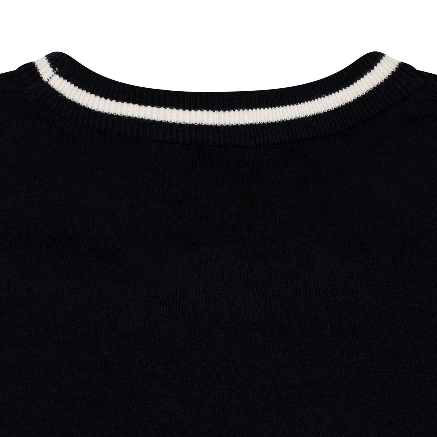 BLACK LOGO KNIT T-SHIRT