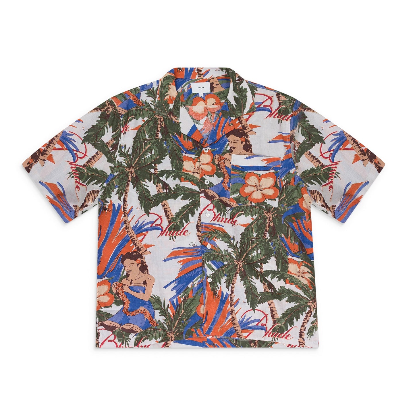 MULTICOLOR LE FLEUR LINEN BUTTON-DOWN SHIRT