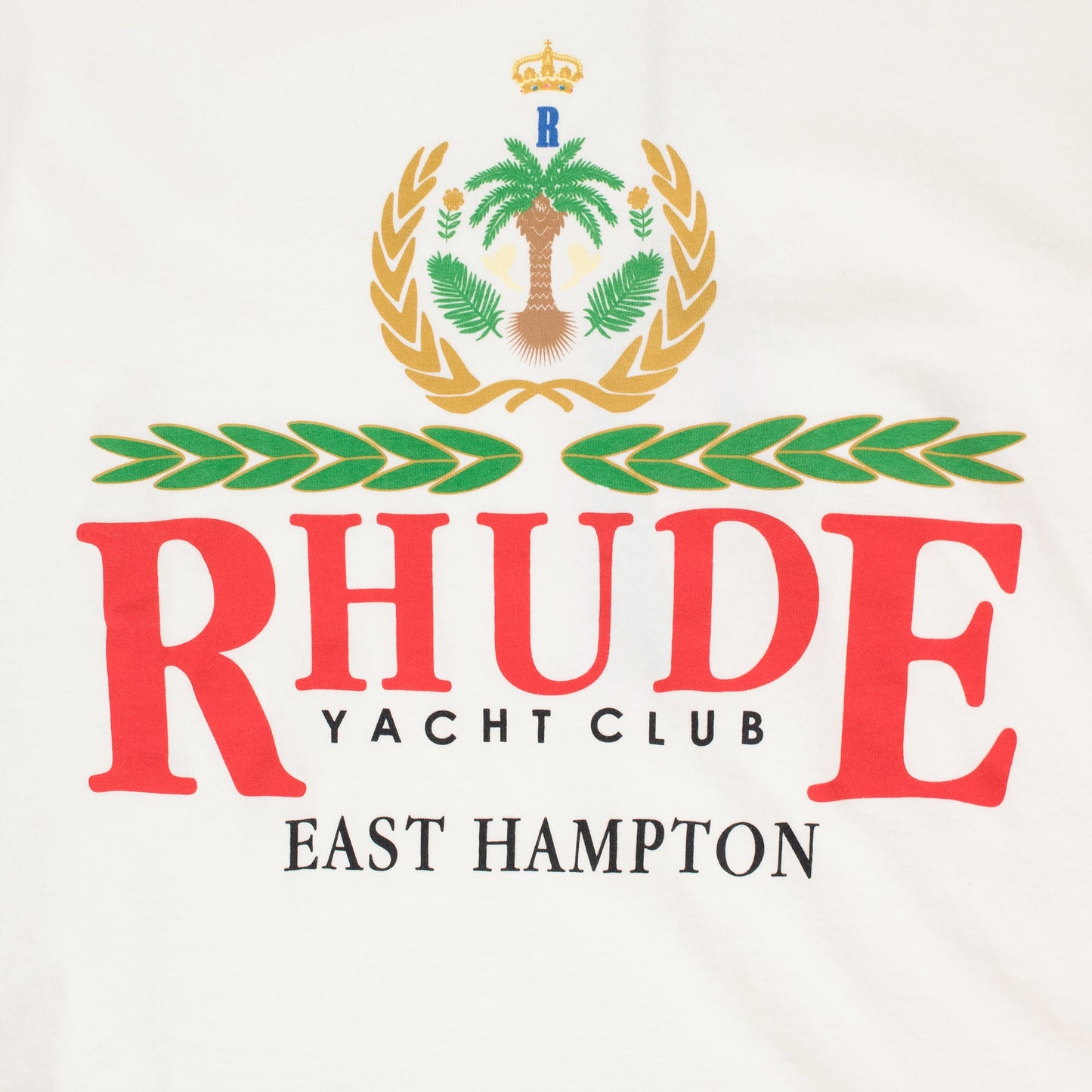 WHITE EAST HAMPTON CREST T-SHIRT
