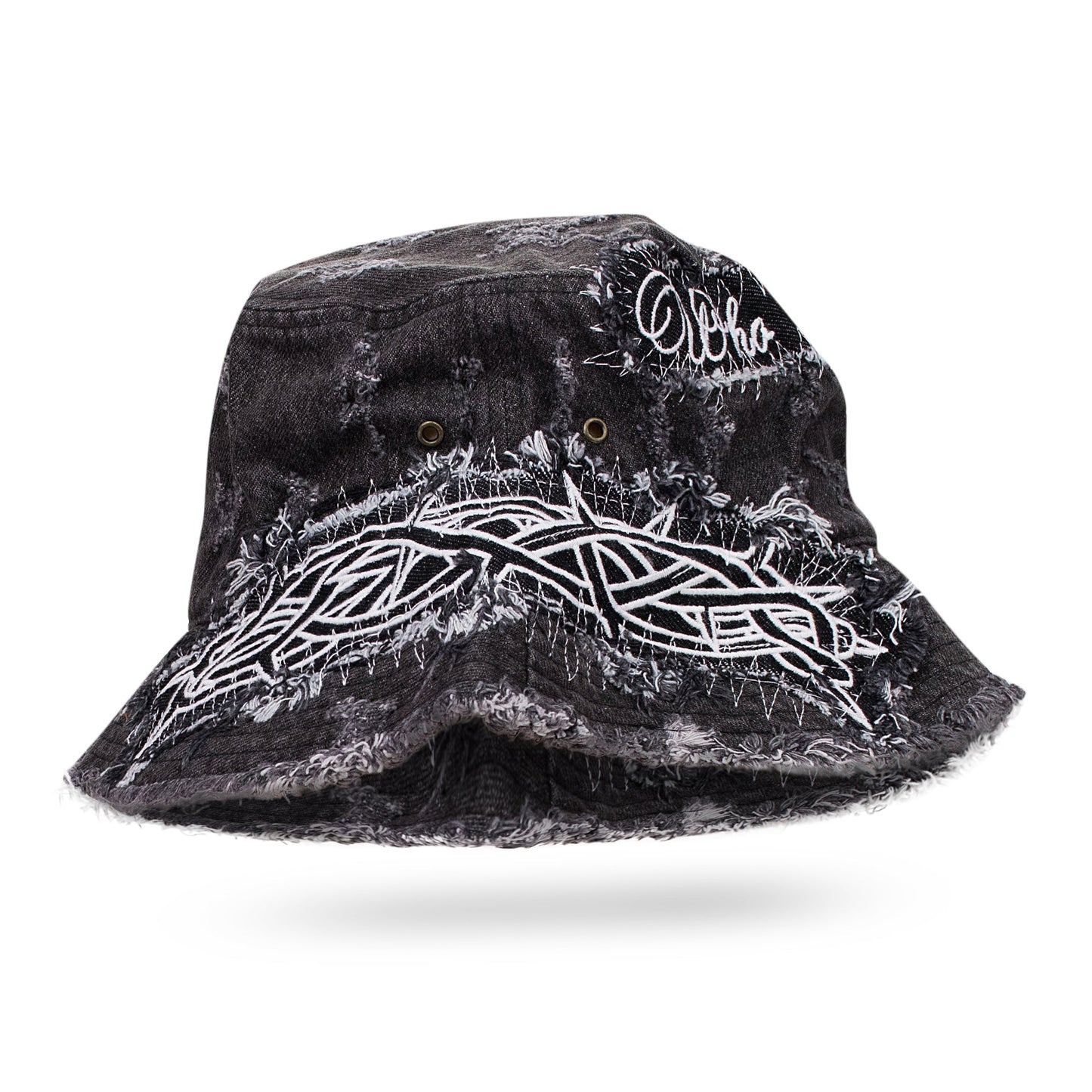 BLACK CROWN OF THORNS BUCKET HAT