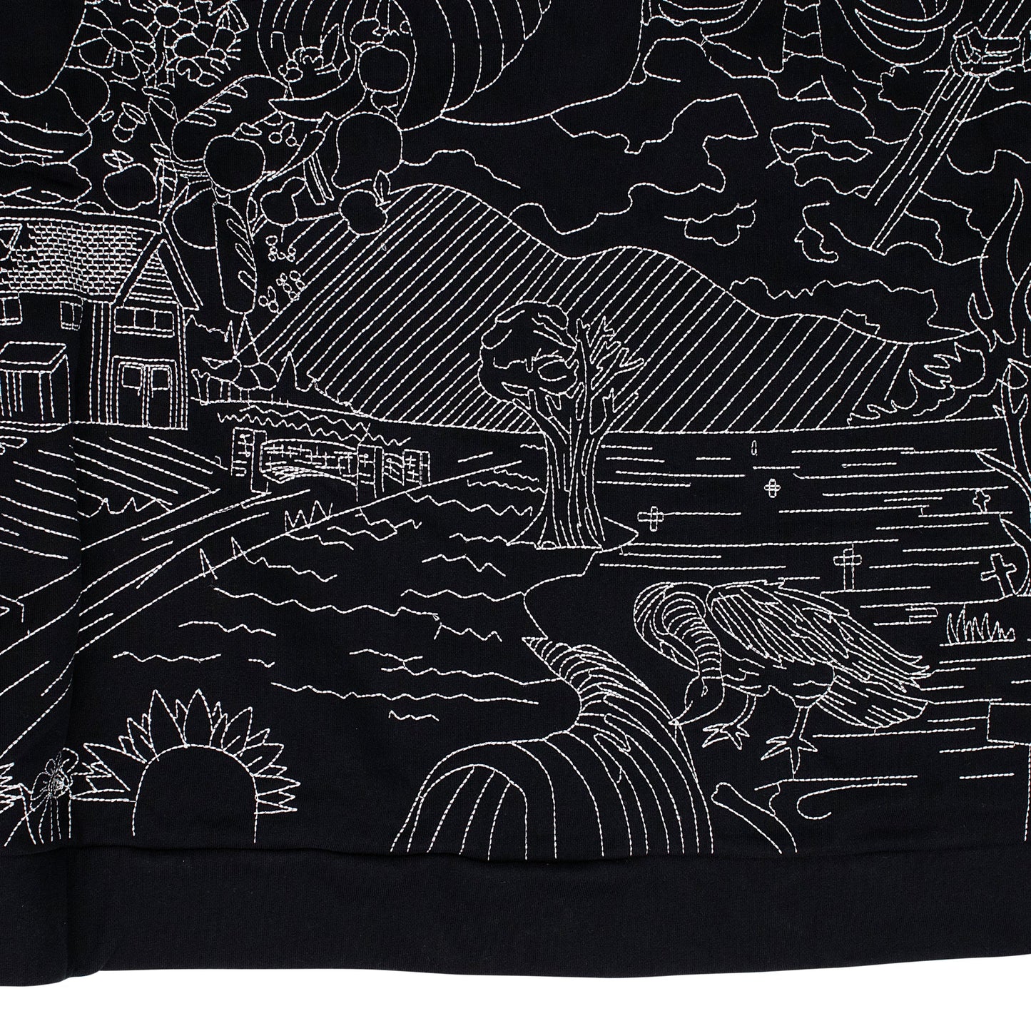 BLACK DUALITY HOODED HOODIE