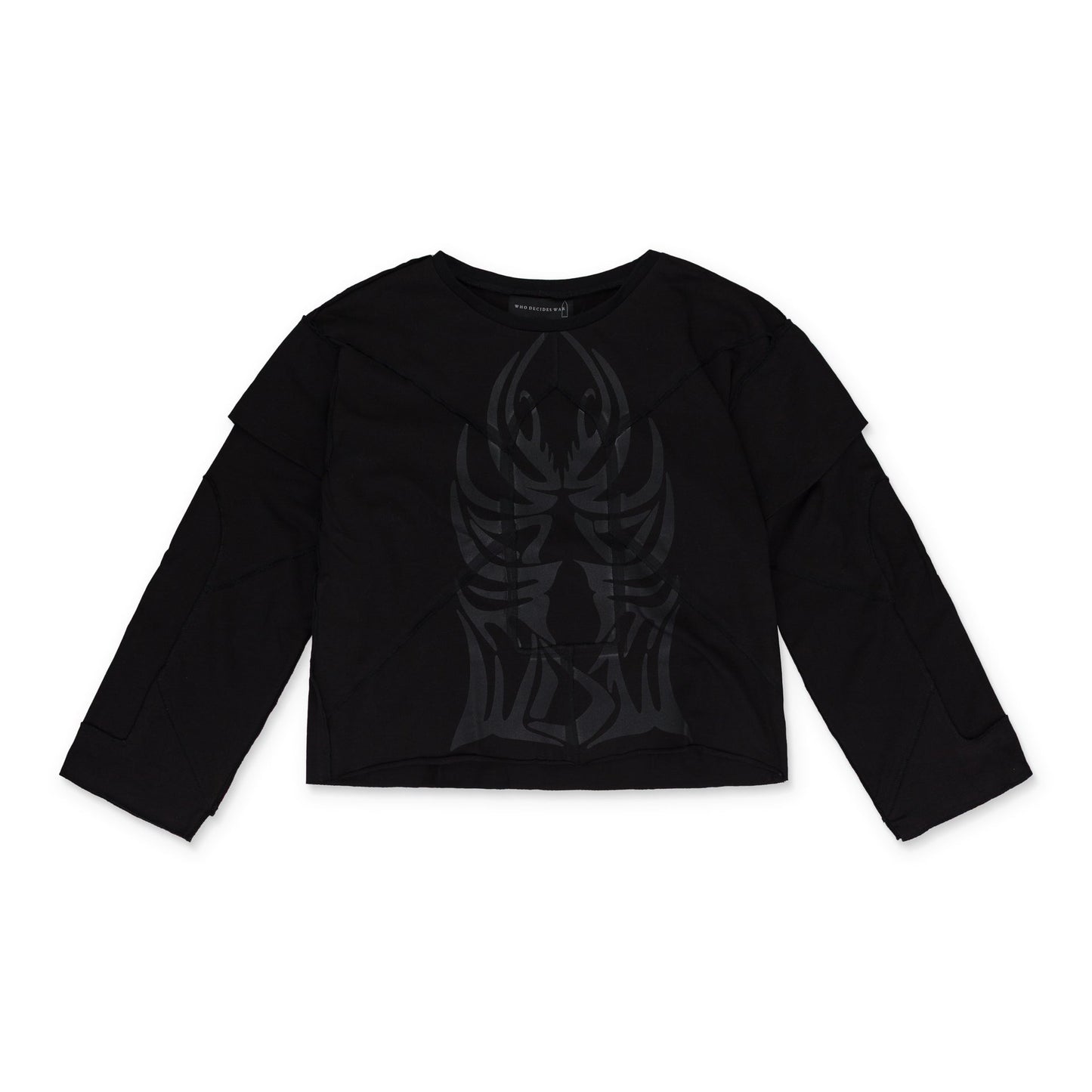 BLACK WINGED GRADIENT LS T-SHIRT