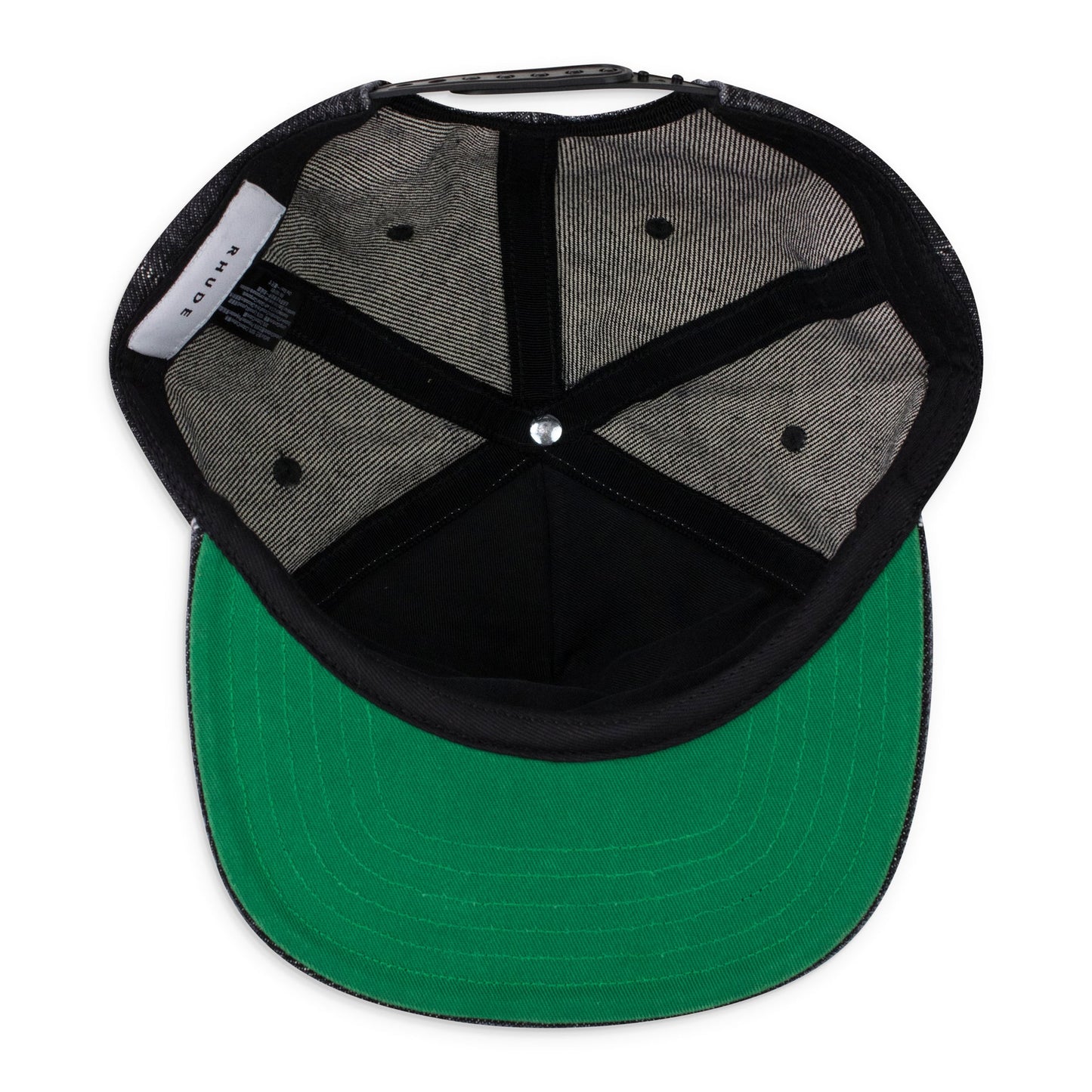 BLACK/CREAM CRESTA DENIM BASEBALL CAP