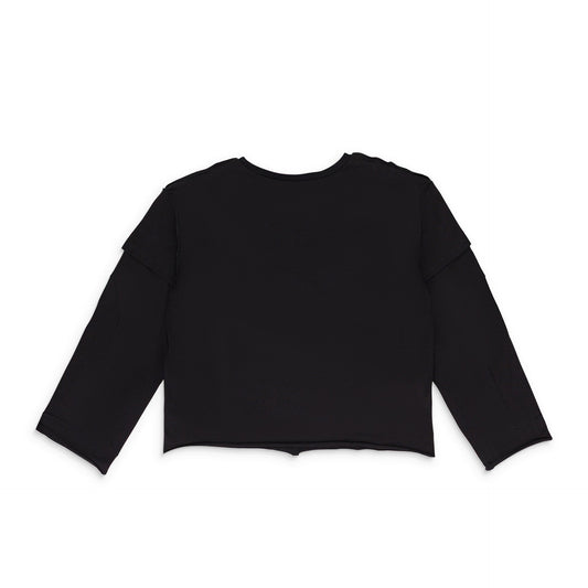 BLACK FLAME LONG SLEEVE T-SHIRT