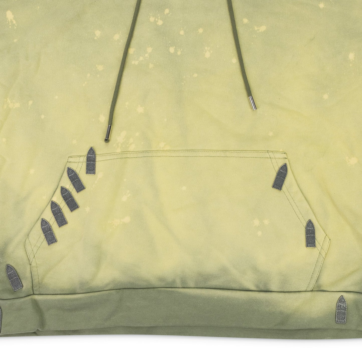 GREEN OVERDYED HARDWARE HOODIE