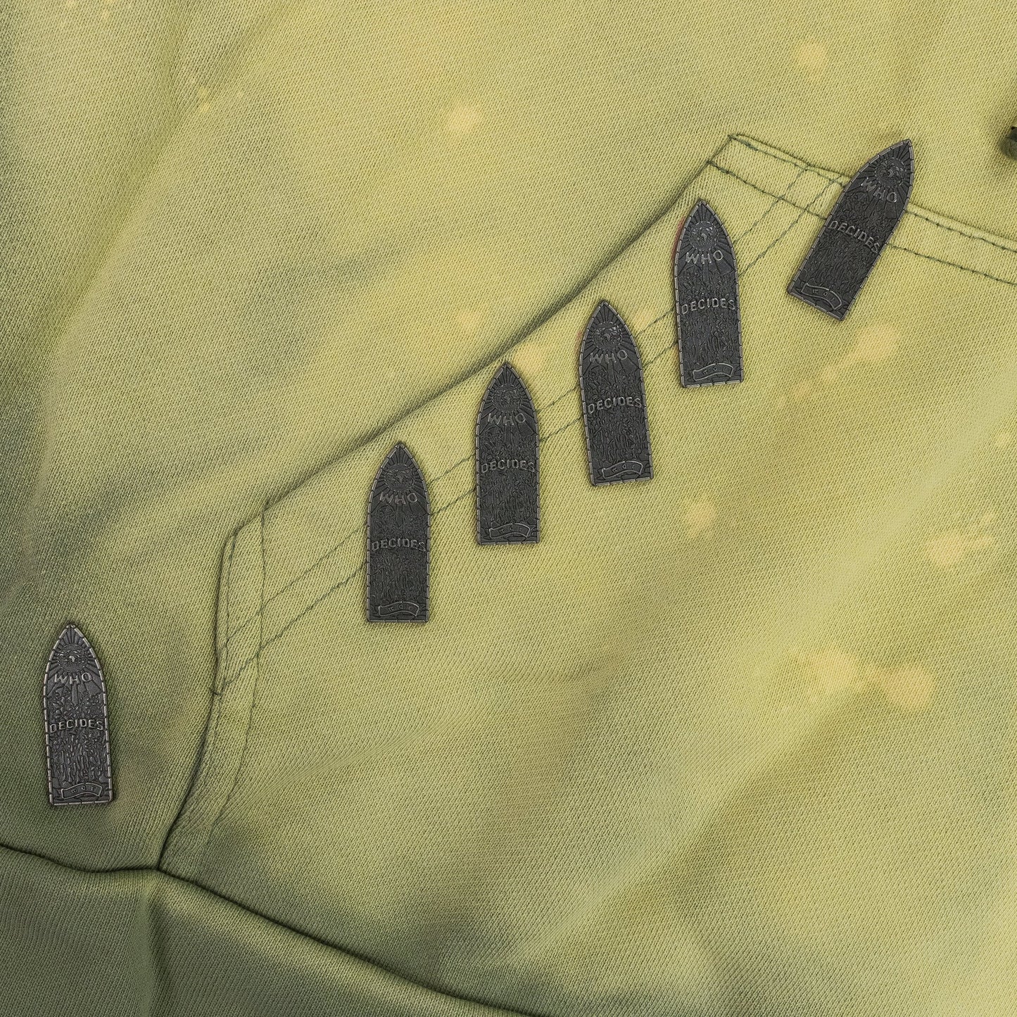 GREEN OVERDYED HARDWARE HOODIE