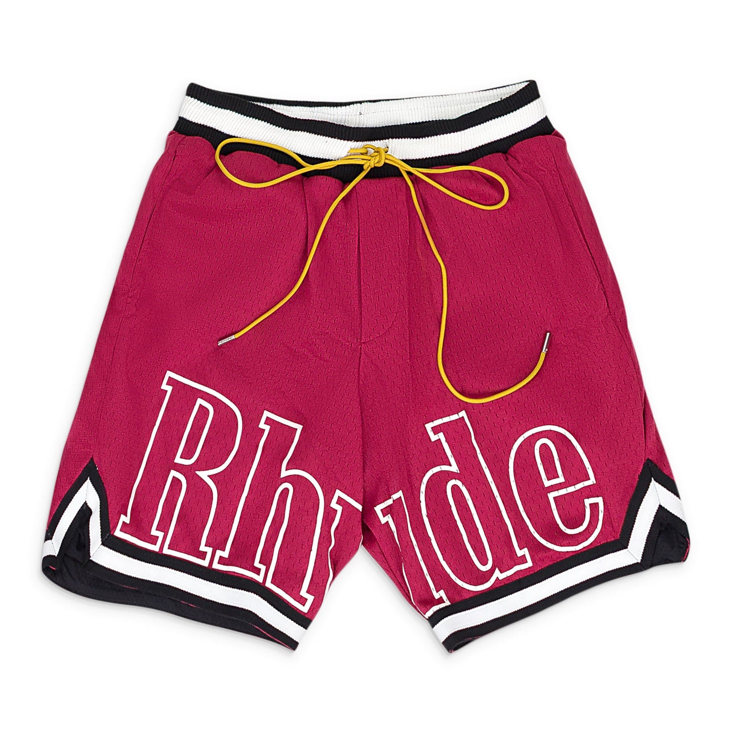MAROON COURT LOGO SHORTS