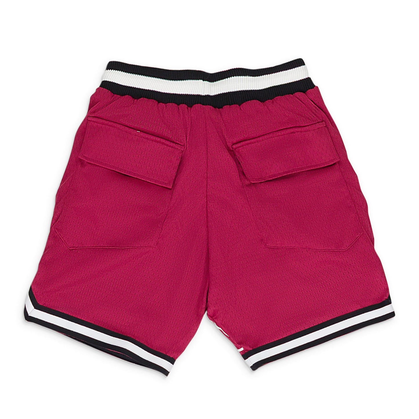 MAROON COURT LOGO SHORTS