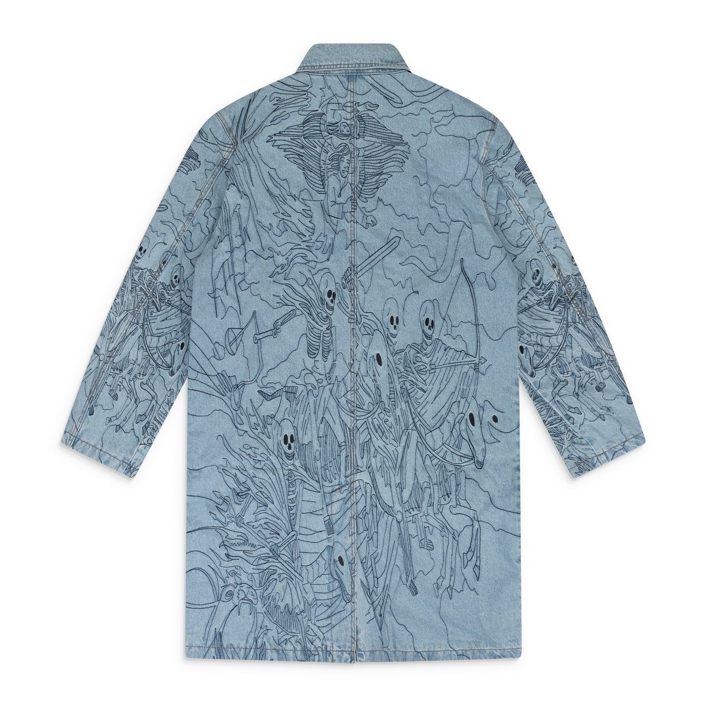 BLUE FOUR HORSEMEN TRENCH COAT