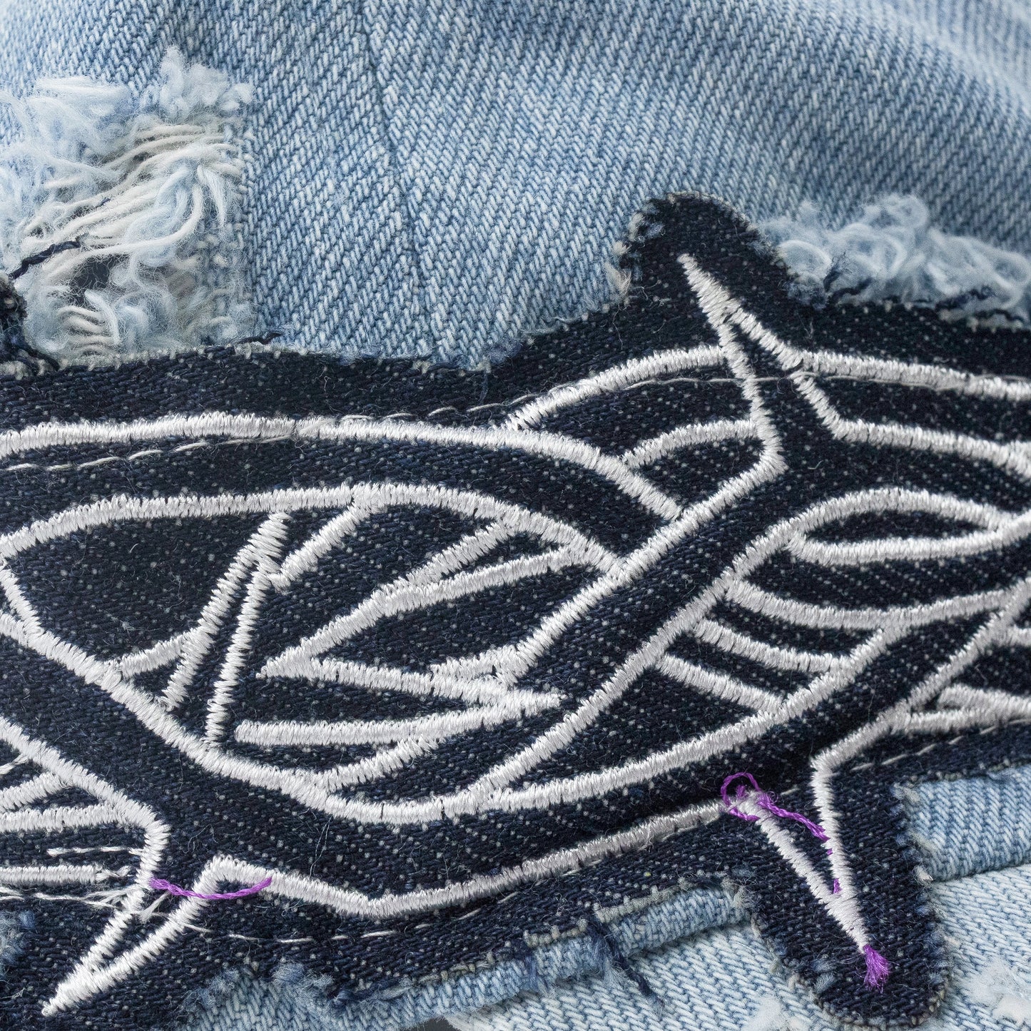 BLUE THORNED BASEBALL CAP