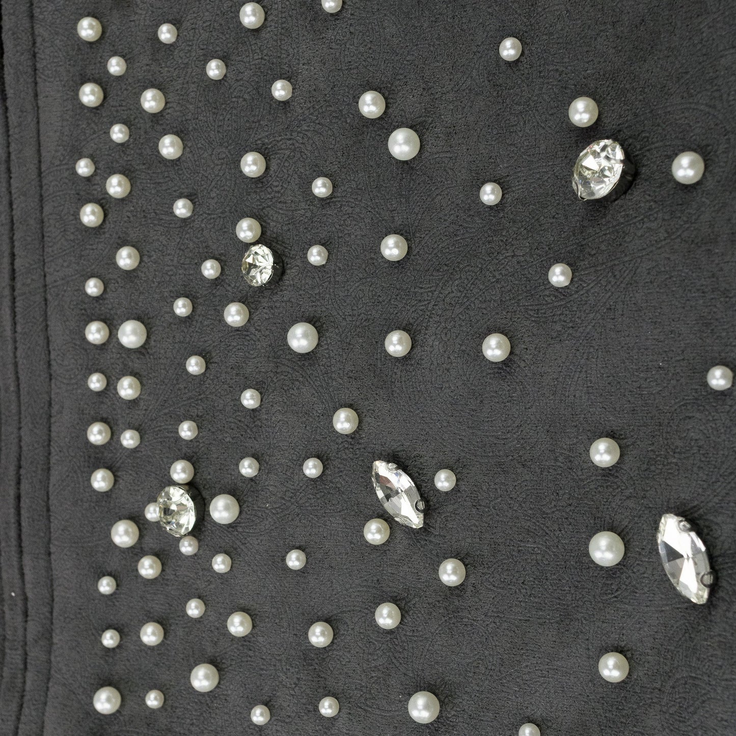 BLACK CASHEW BLOSSOM PEARL HOODIE