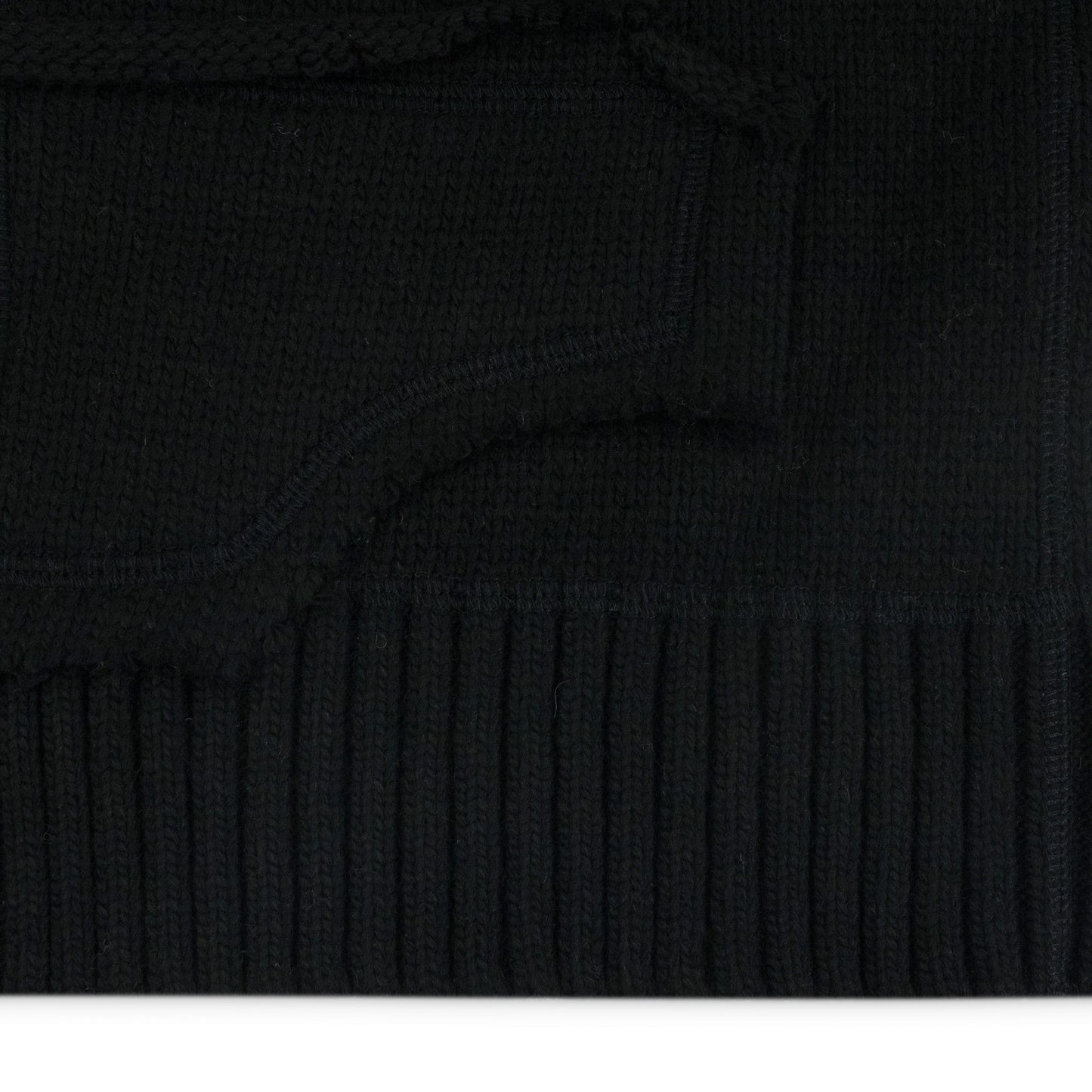 Black Unadorned Sweater Vest