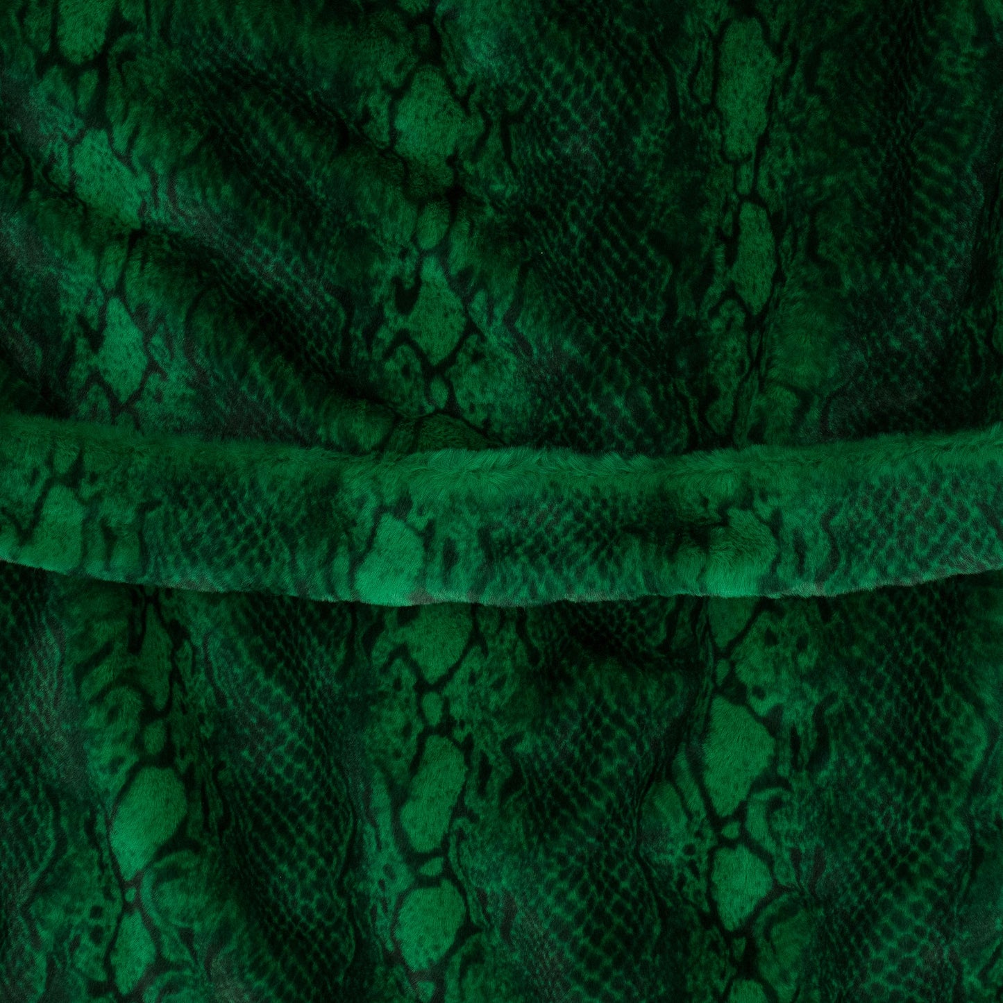 Green Snake Faux Fur Coat