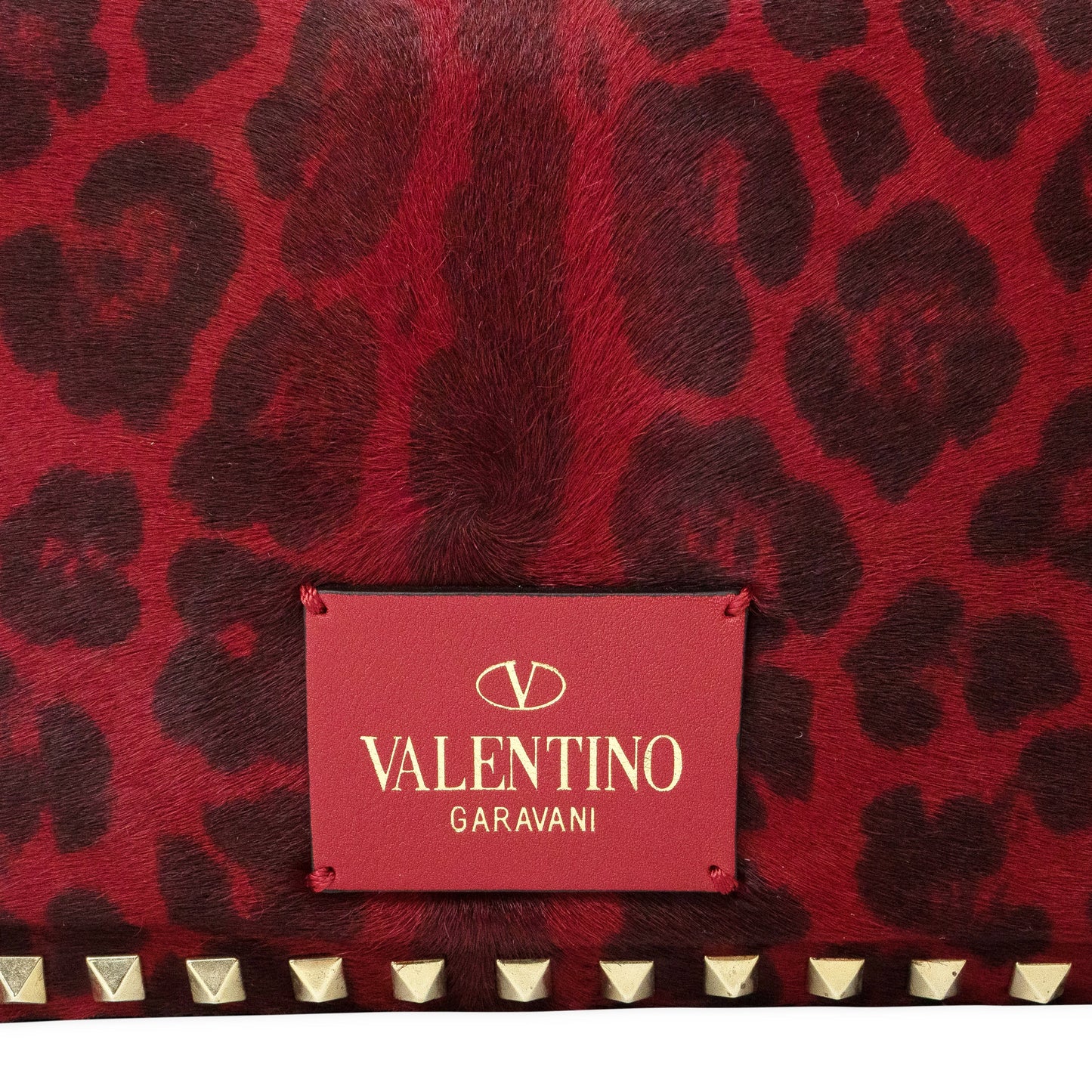 Red Leopard Rockstud Tote
