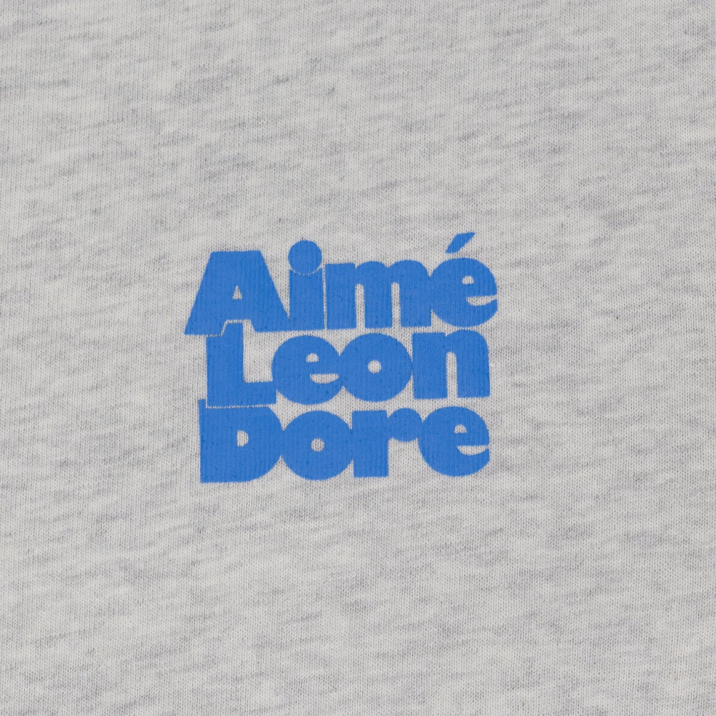 Grey SS Stacked Logo Tee